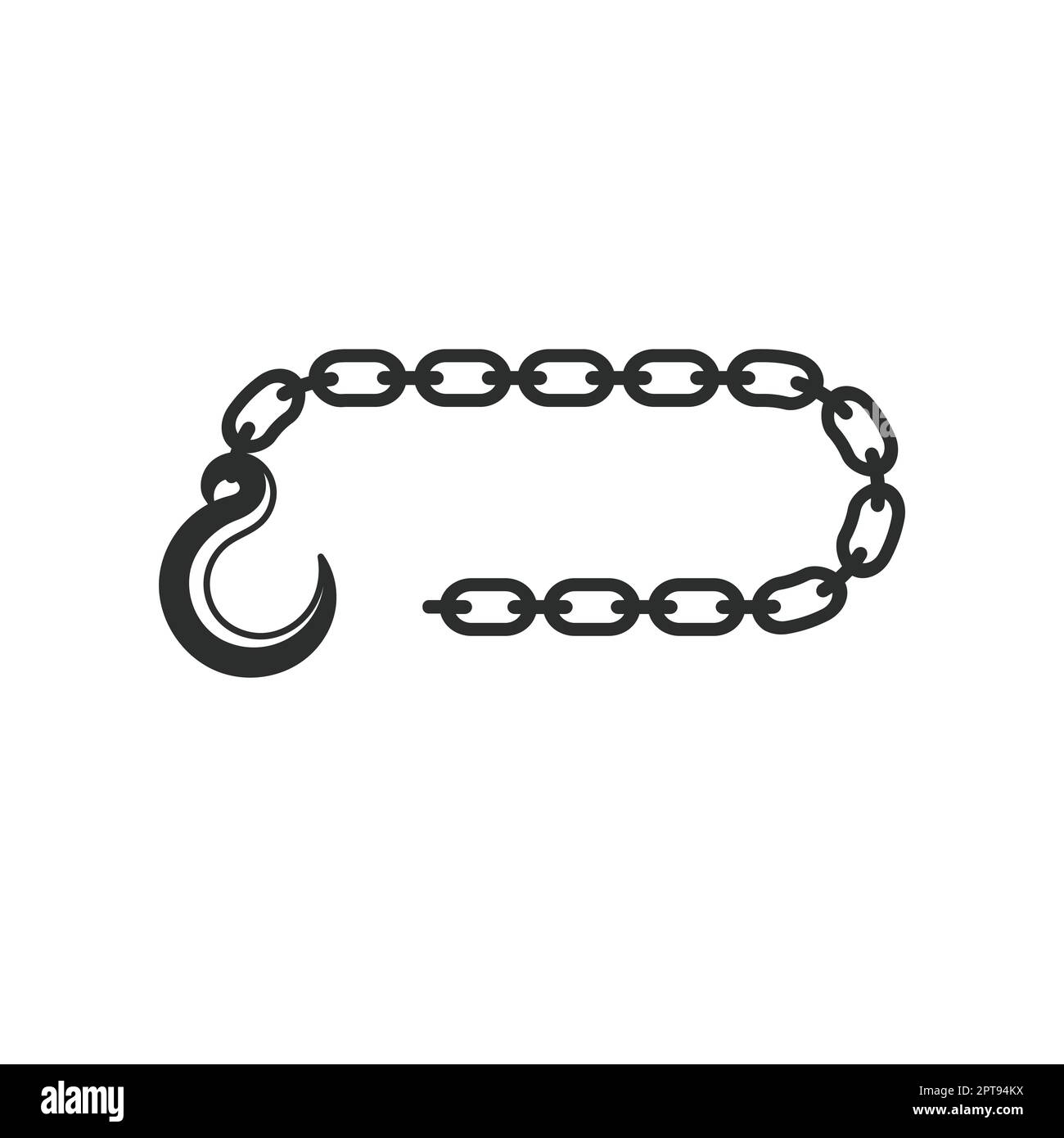 Crane hook chain vector illustration template design Stock Photo Alamy