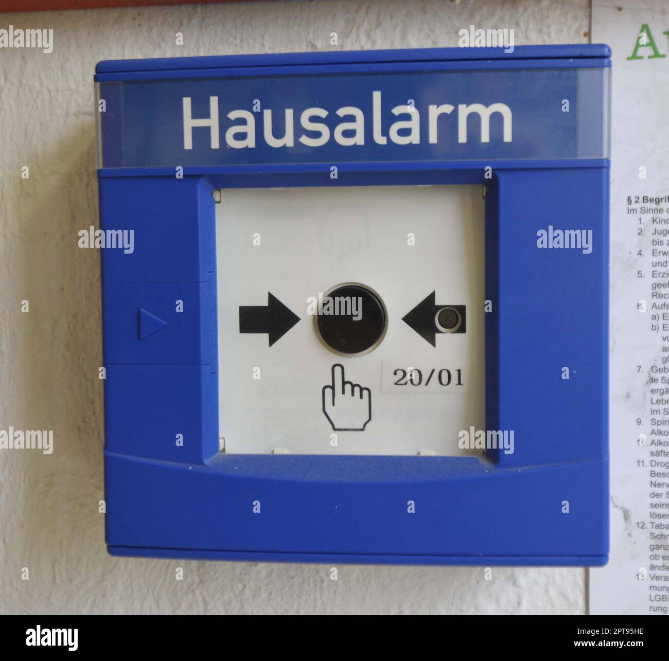 a fire detector or fire alarm, to notify of a fire Stock Photo Alamy