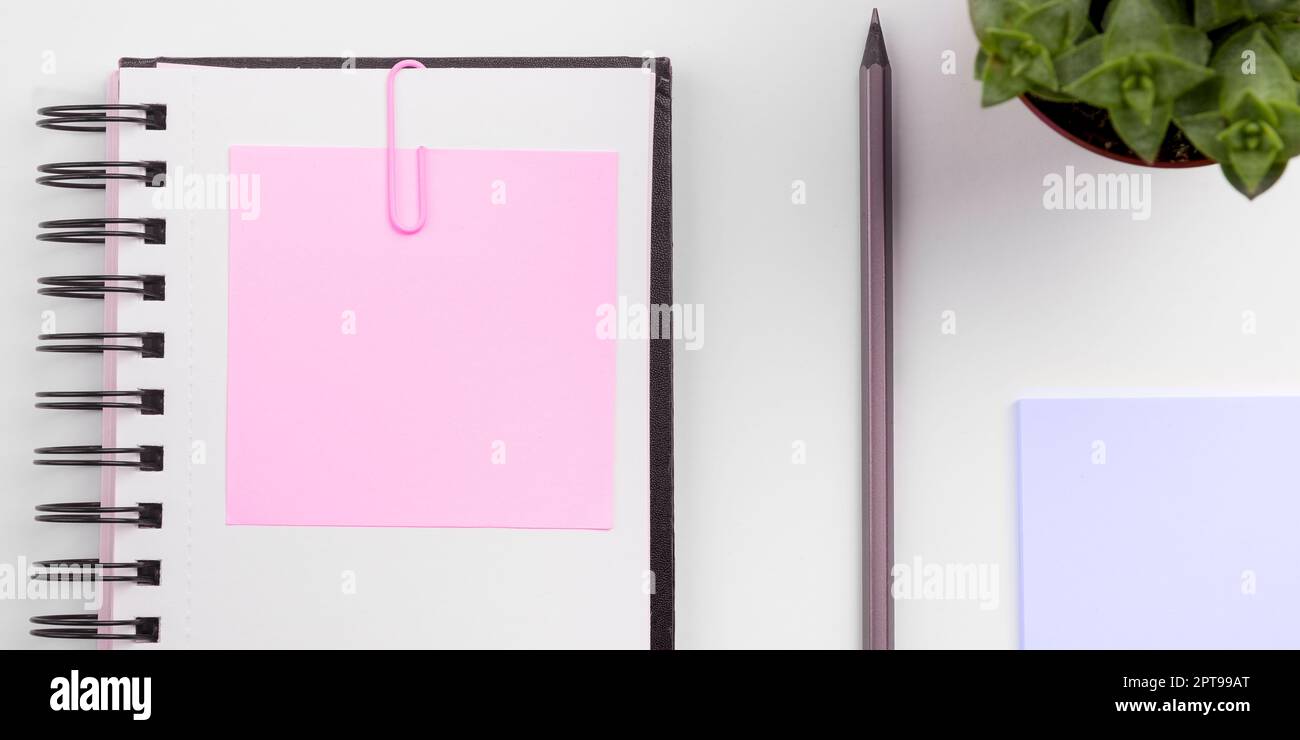 Multiple Assorted Collection Office Stationery Photo Placed Over Table Stock Photo