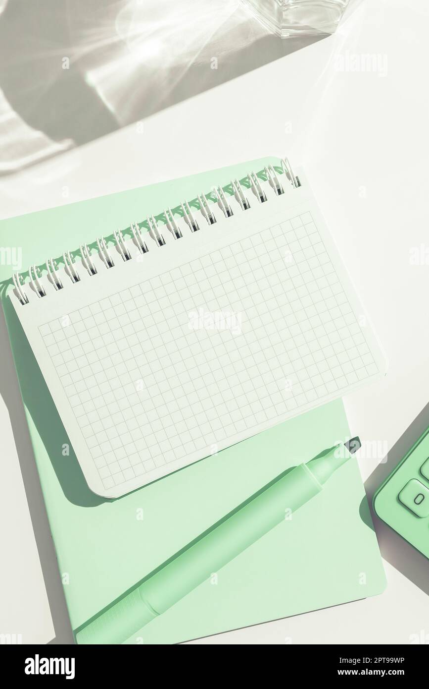 Multiple Assorted Collection Office Stationery Photo Placed Over Table Stock Photo