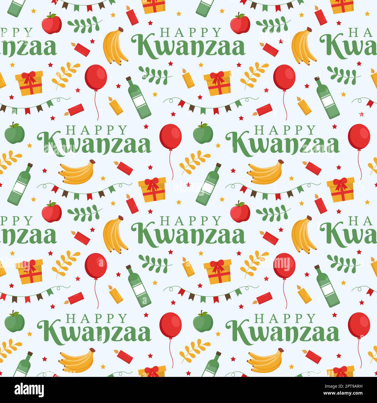 Happy Kwanzaa Holiday African Seamless Pattern Design with Festival Style  Element on Template Hand Drawn Cartoon Flat Illustration Stock Photo - Alamy