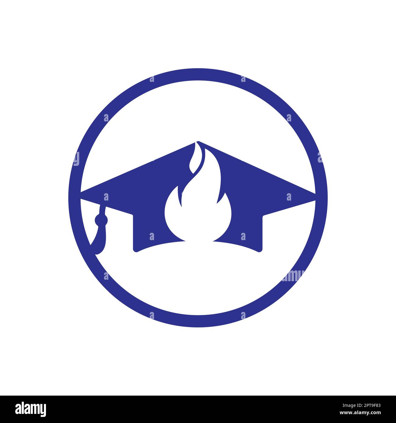 Graduation Torch Hot education vector logo design. Graduation cap and torch combination ...
