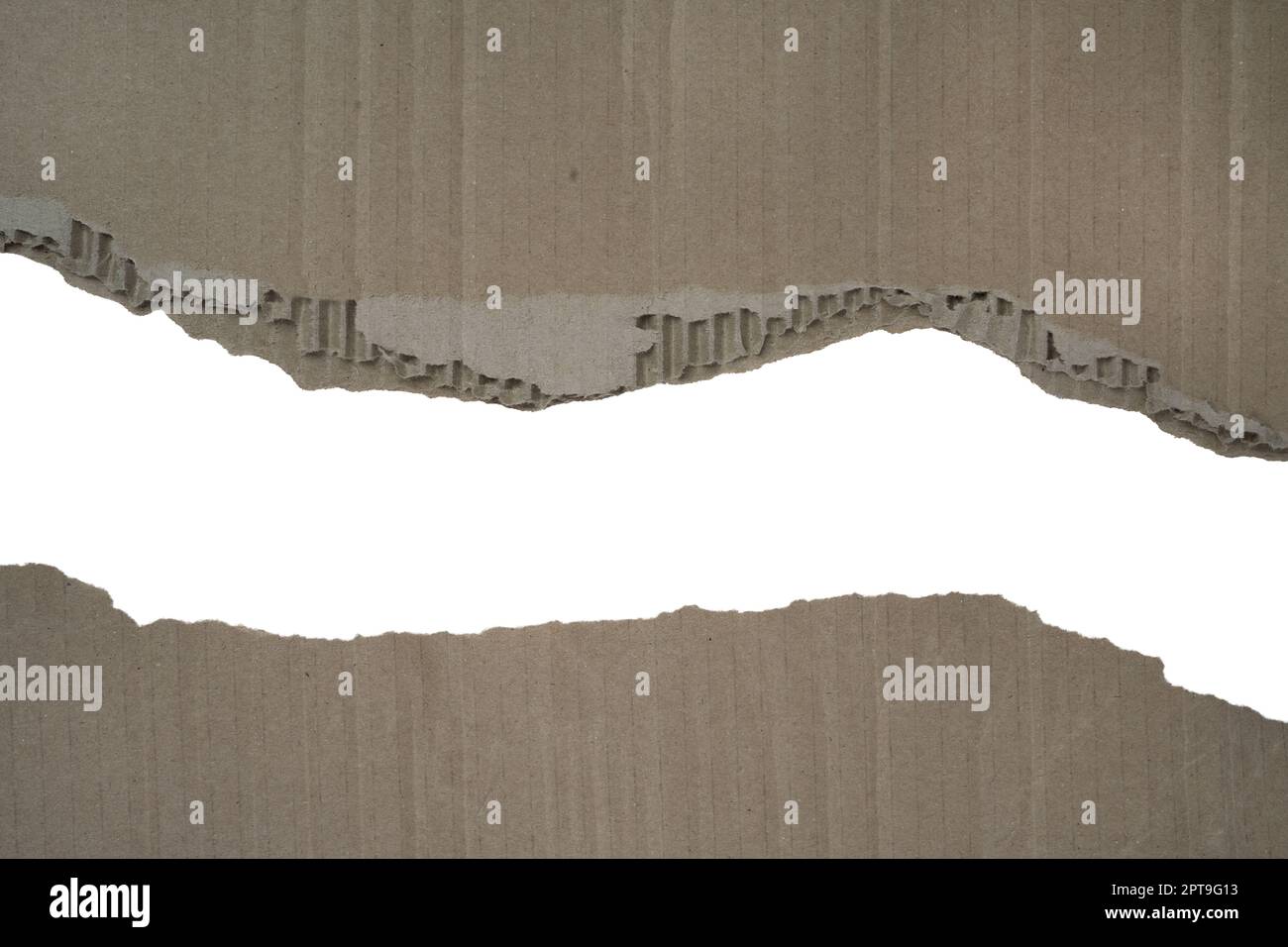 a torn cardboard on a transparent background Stock Photo - Alamy