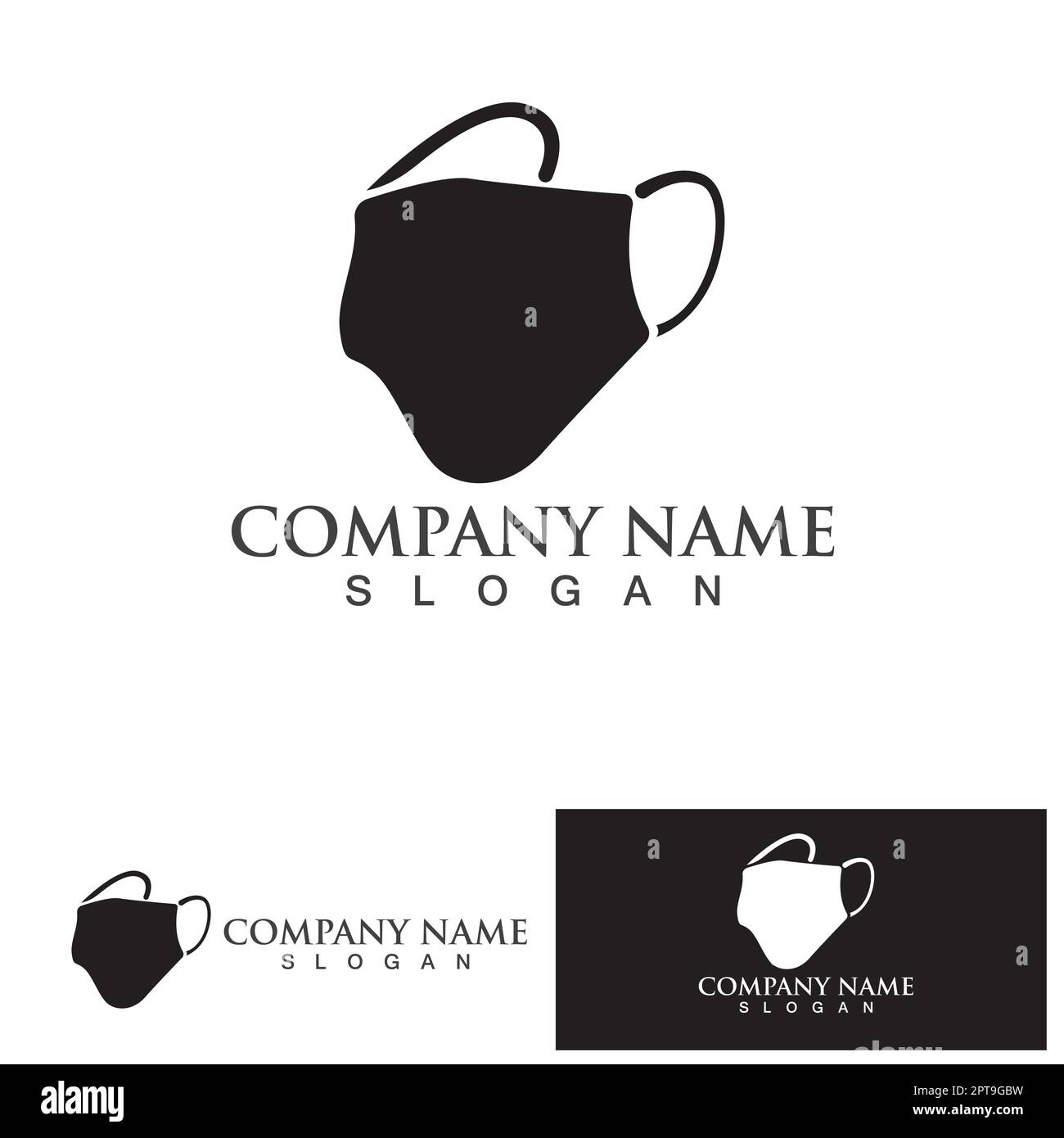 Face protection Mask Vector logo. Medical Mask logo vector icon