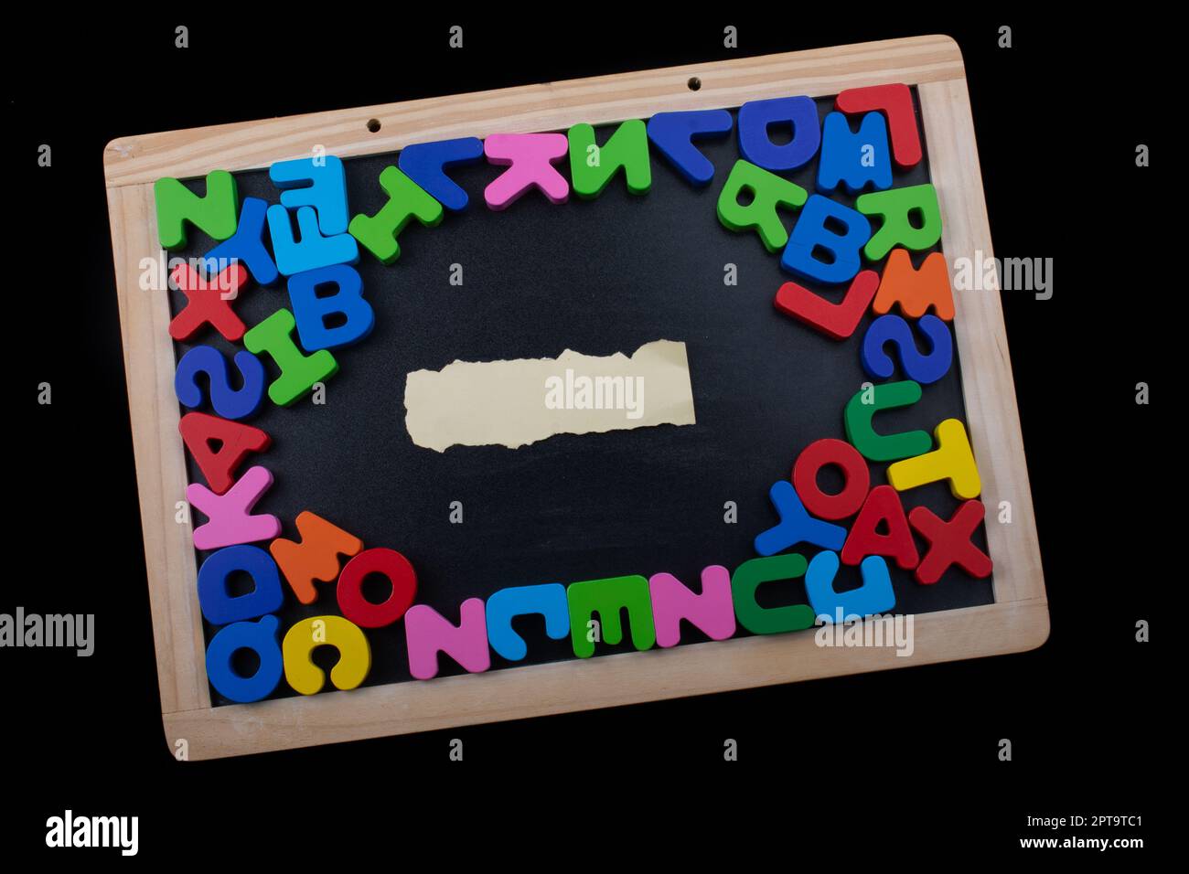Colorful Letters of Alphabet made of wood Stock Photo Alamy