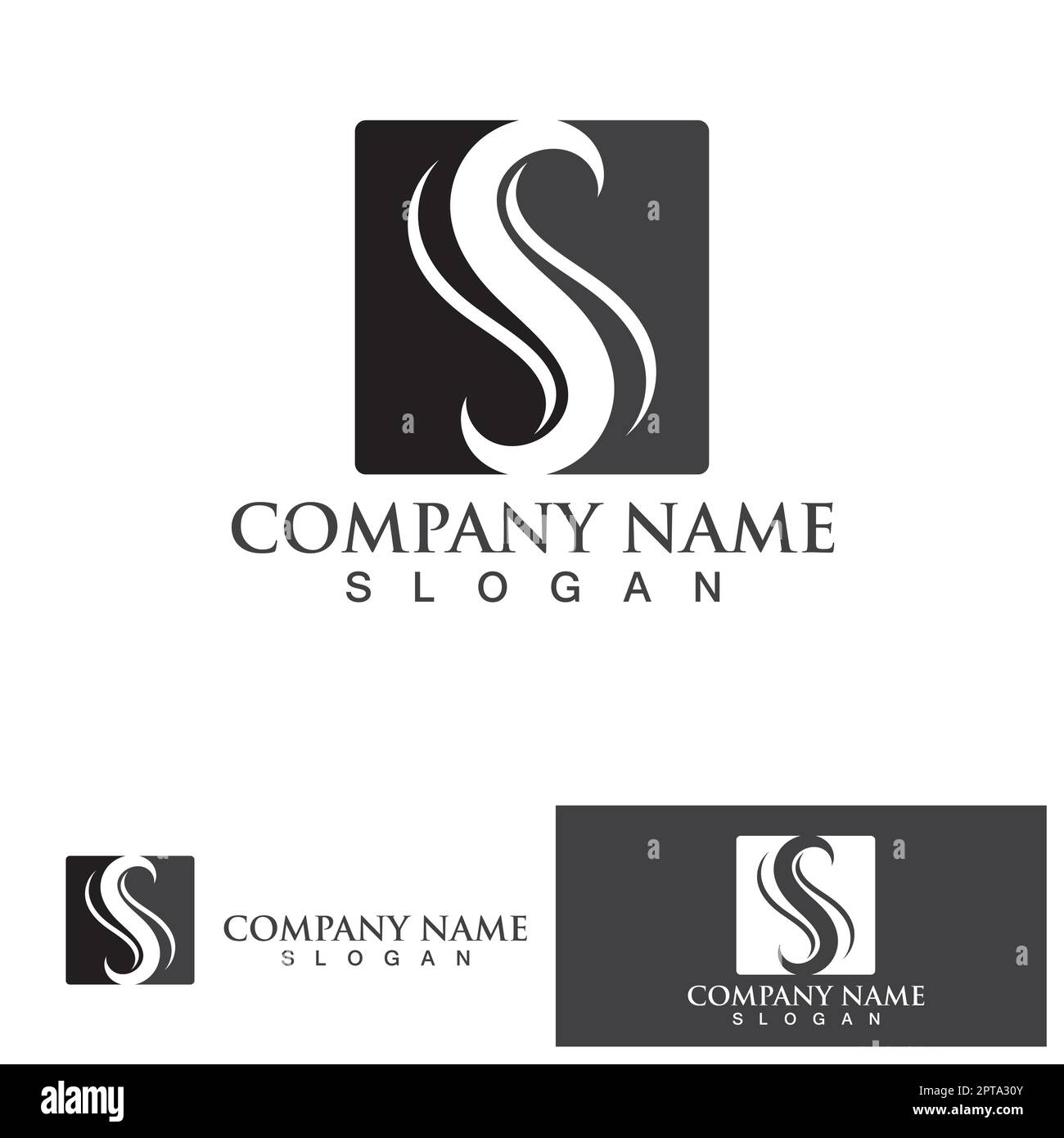 S logo and symbol vector element template Stock Vector