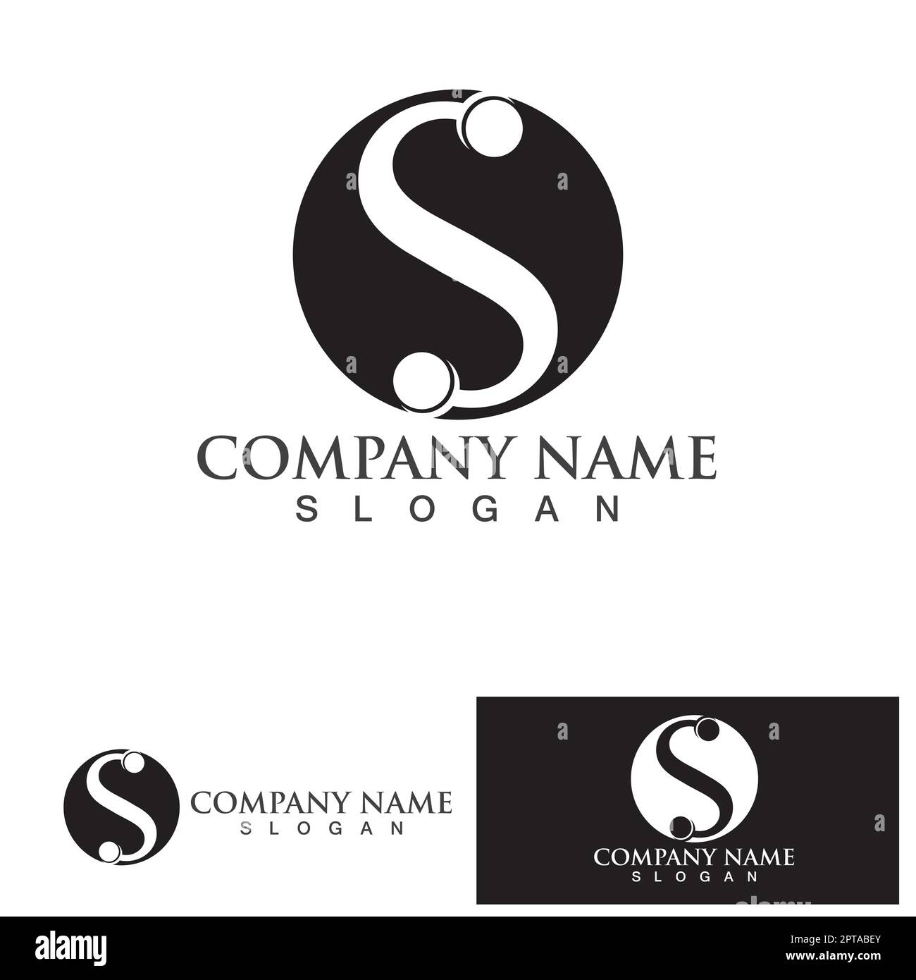 Business corporate letter S logo design vector. Stock Vector