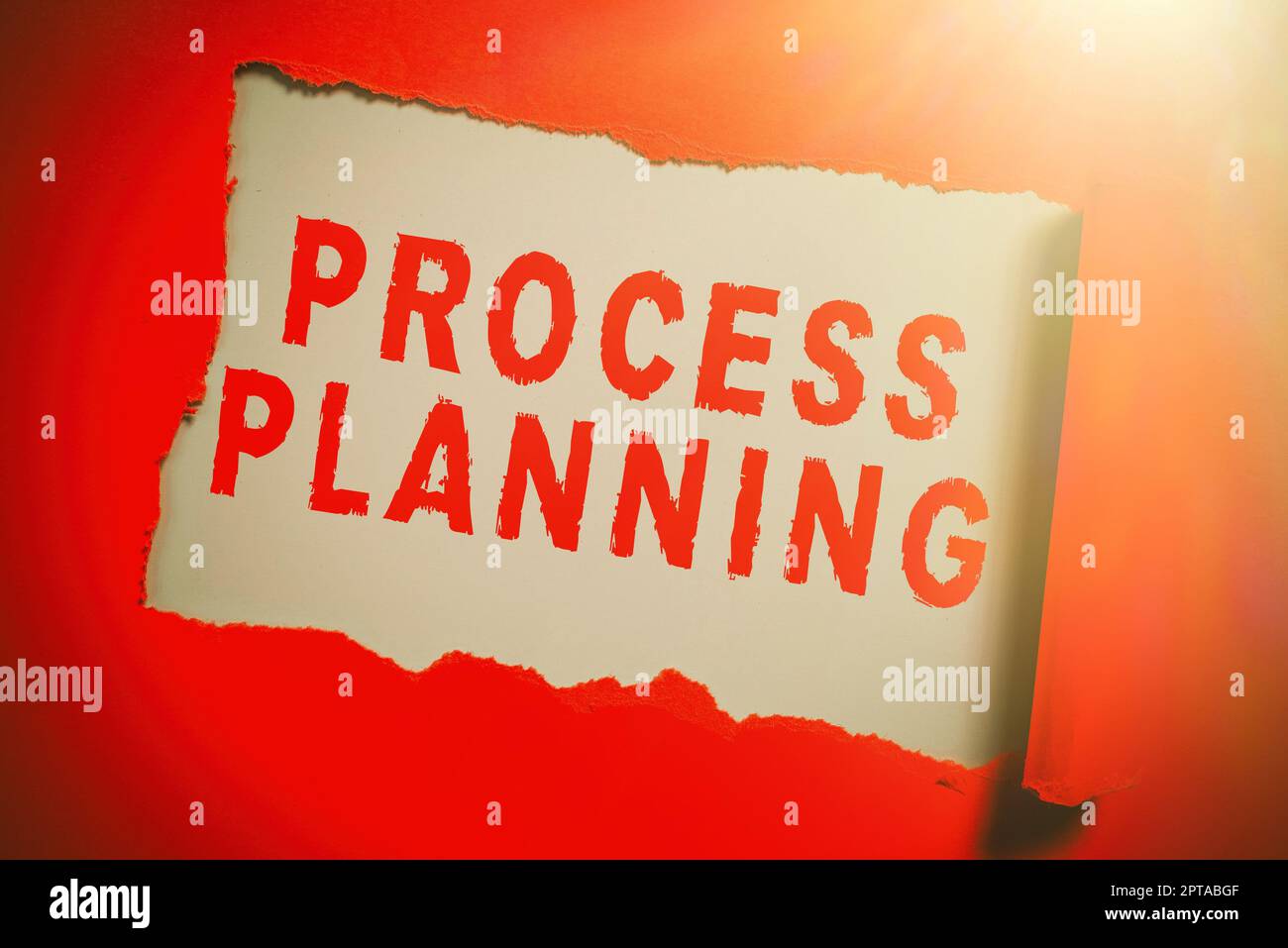 Sign displaying Process Planning, Business approach the development of goals strategies task lists etc Stock Photo