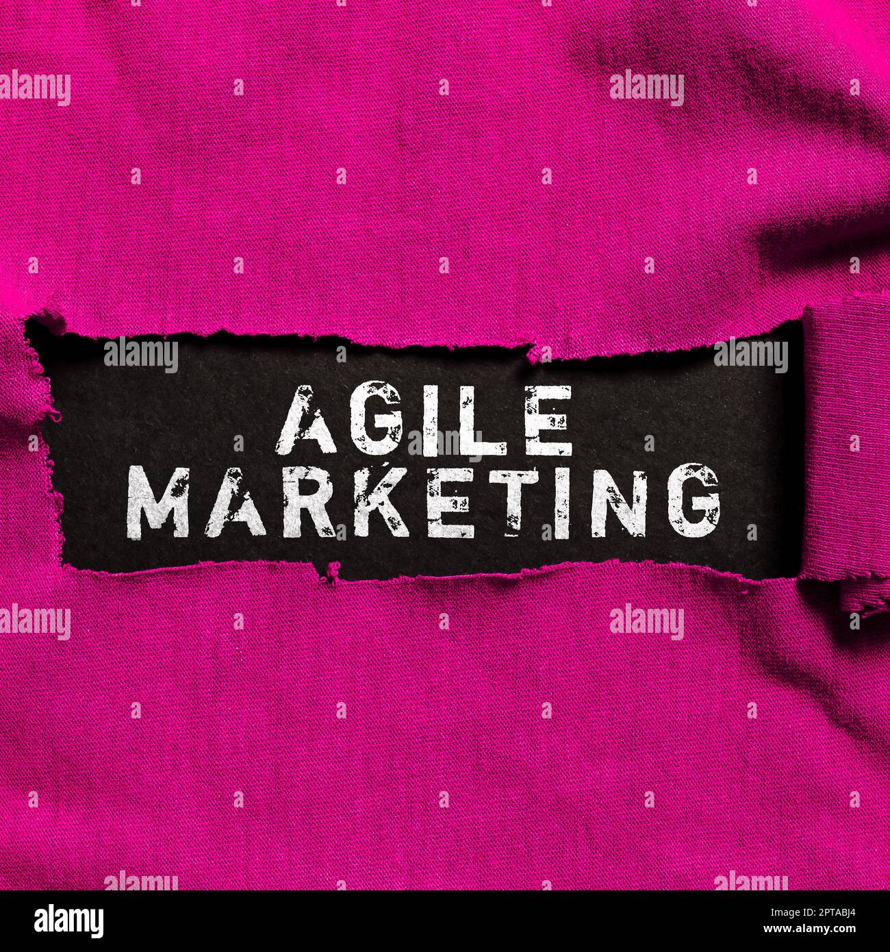 Text caption presenting Agile Marketing, Internet Concept anything that is kept secret or remains unexplained Notebook With Important Message On Desk Stock Photo