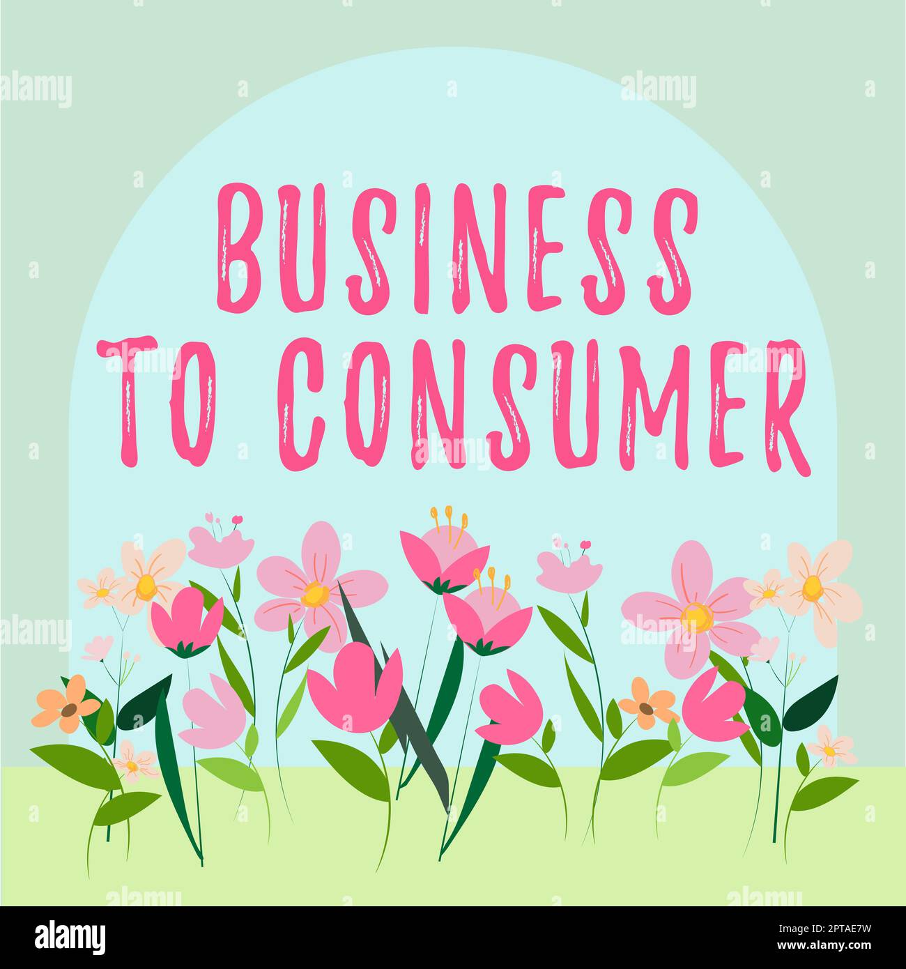 Text sign showing Business To Consumer, Business overview Direct ...