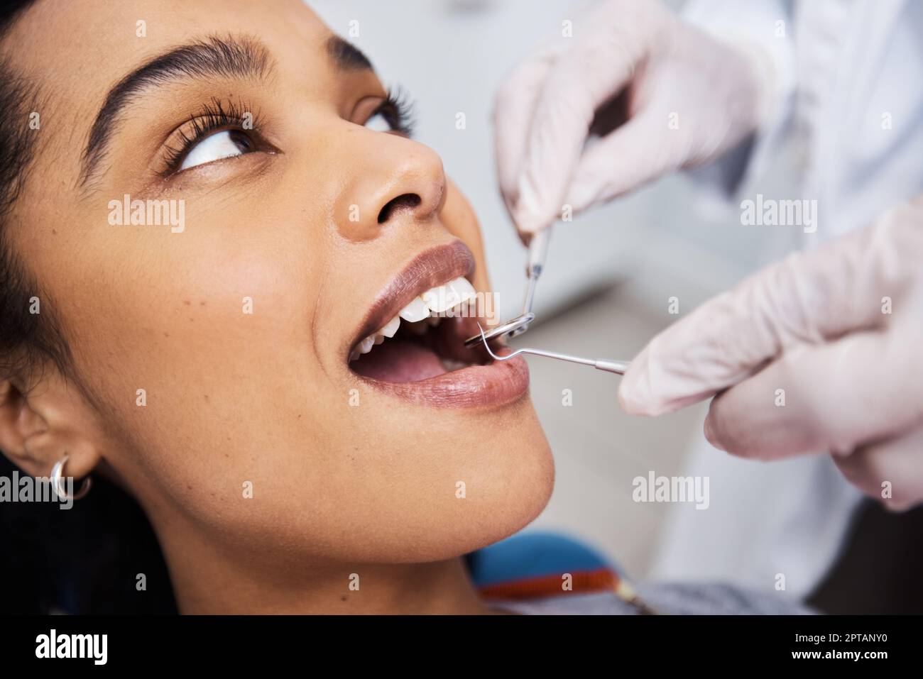 Who needs laughing gas with this kind of gentle care. a young woman