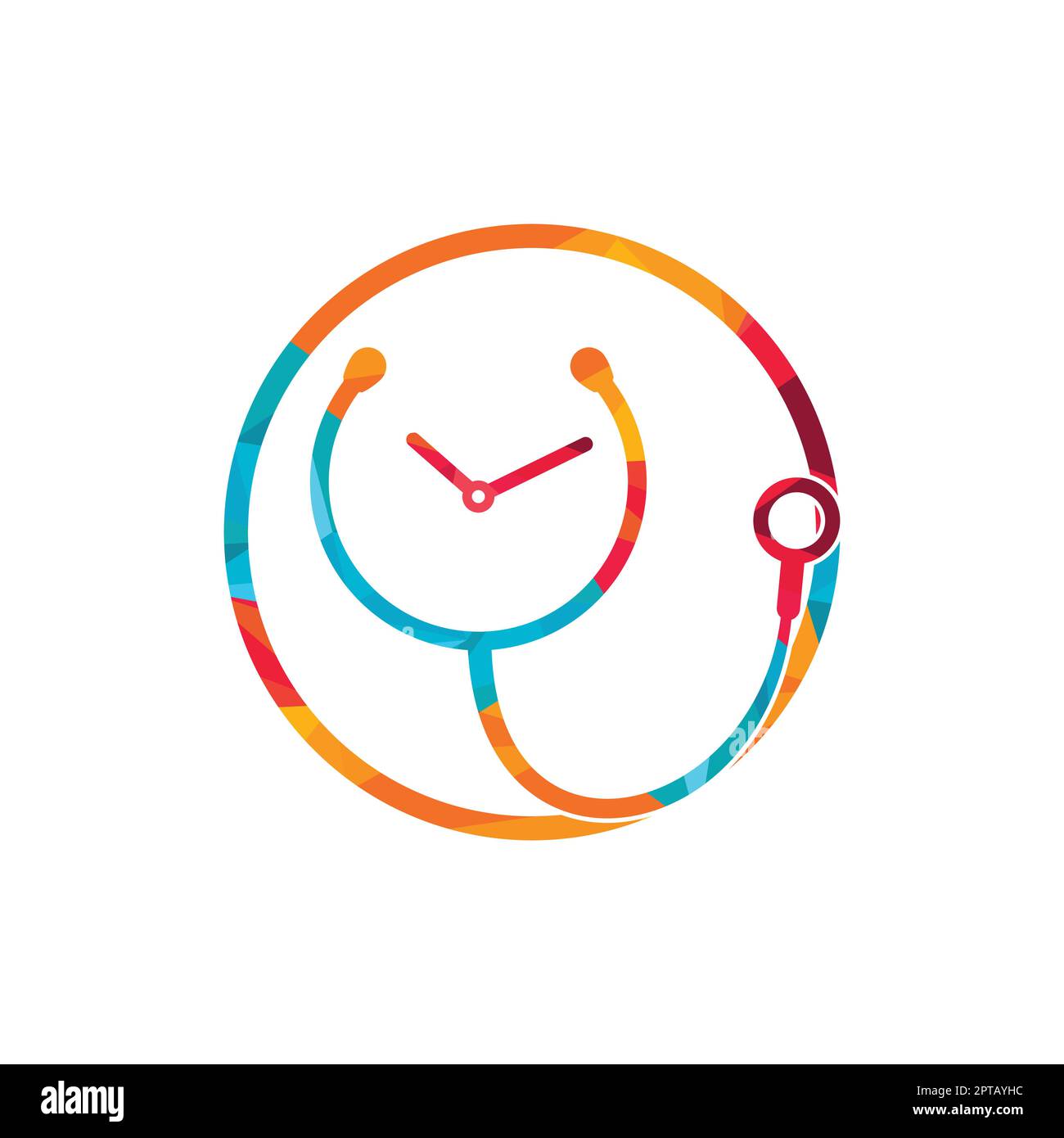 Medical time vector logo design template. Health and medical or pharmacy logo concept Stock