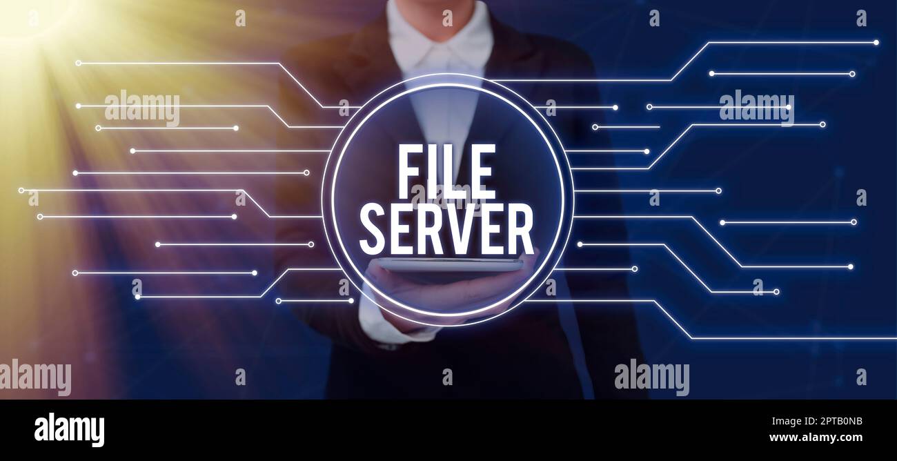 Hand writing sign File Server, Business showcase device which controls ...