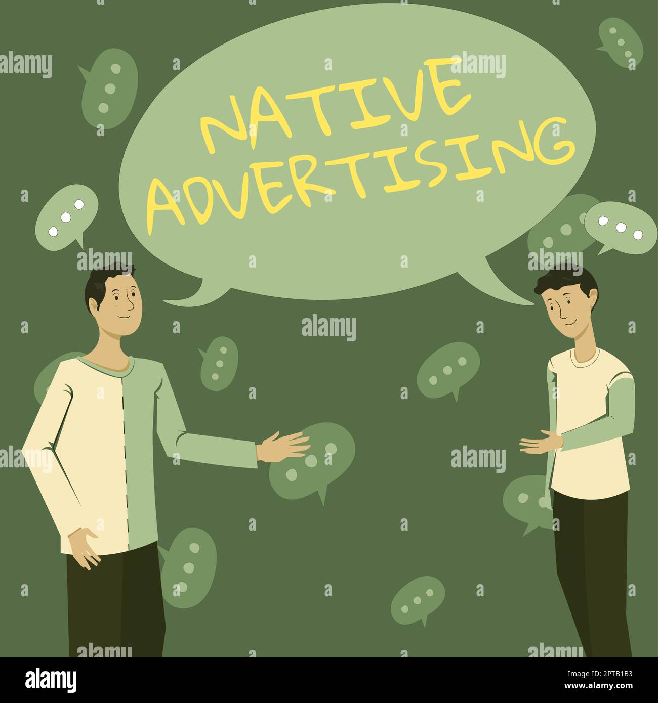 Text caption presenting Native AdvertisingOnline Paid Ads Match the Form Function of Webpage, Business showcase Online Paid Ads Match the Form Functio Stock Photo