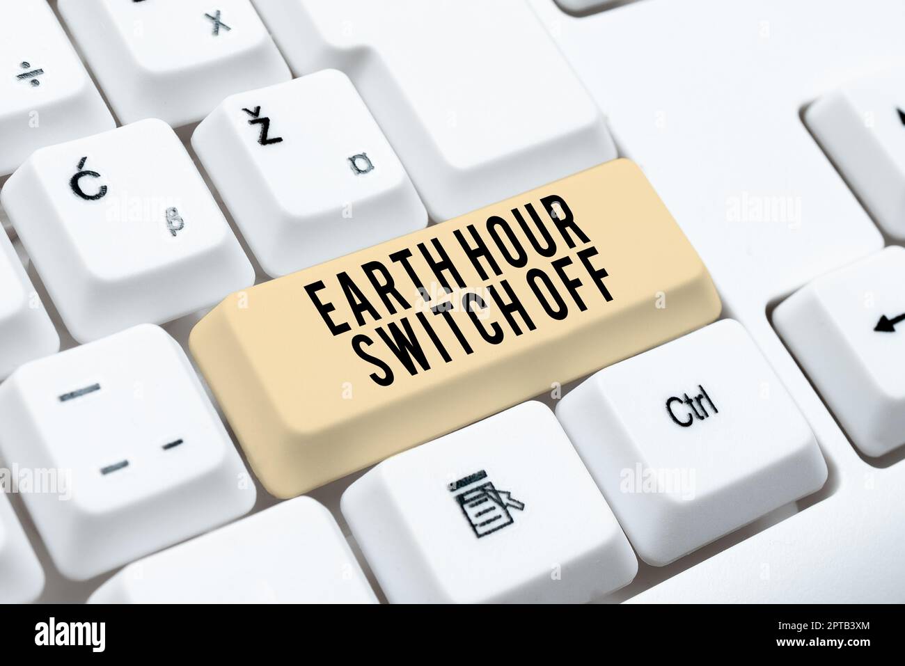 Sign displaying Earth Hour Switch Off, Business showcase The Lights Out Event Annual Movement Planet Day Stock Photo