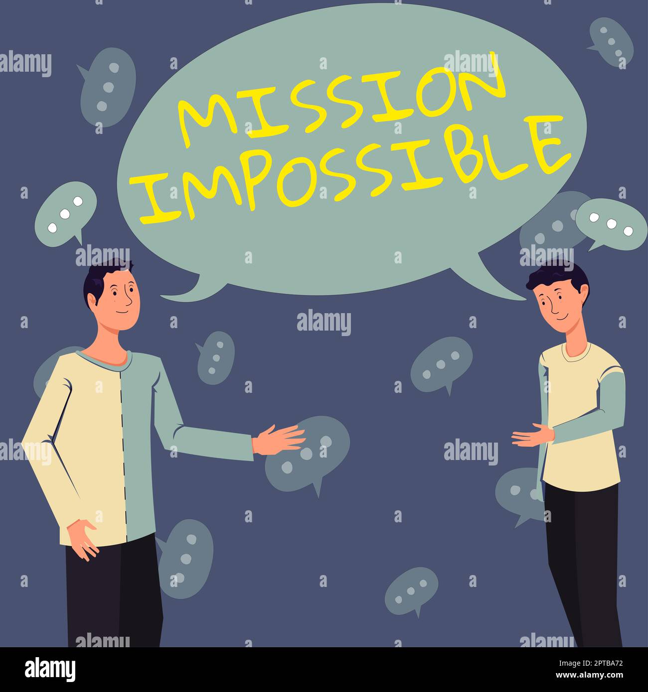 Handwriting text Mission ImpossibleDifficult Dangerous Assignment Isolated Unimaginable Task, Business idea Difficult Dangerous Assignment Isolated Un Stock Photo