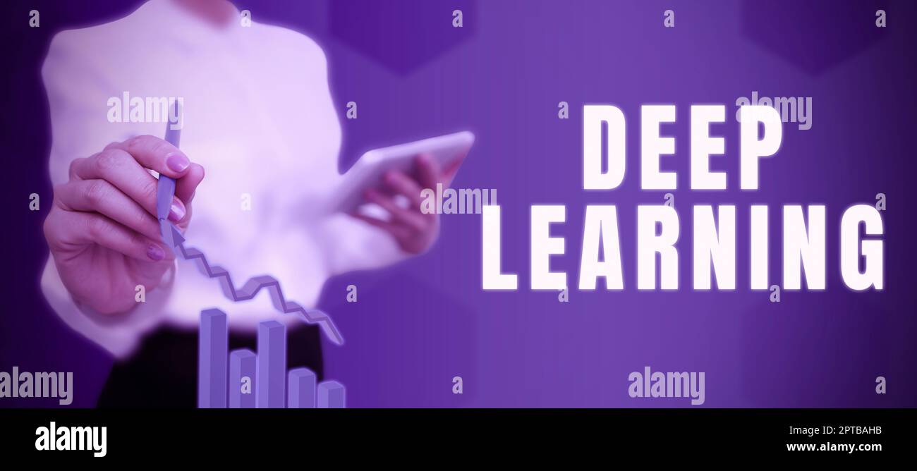 Conceptual caption Deep Learning, Word for Hierarchical Abstractions Artificial Intelligence Algorithm Stock Photo