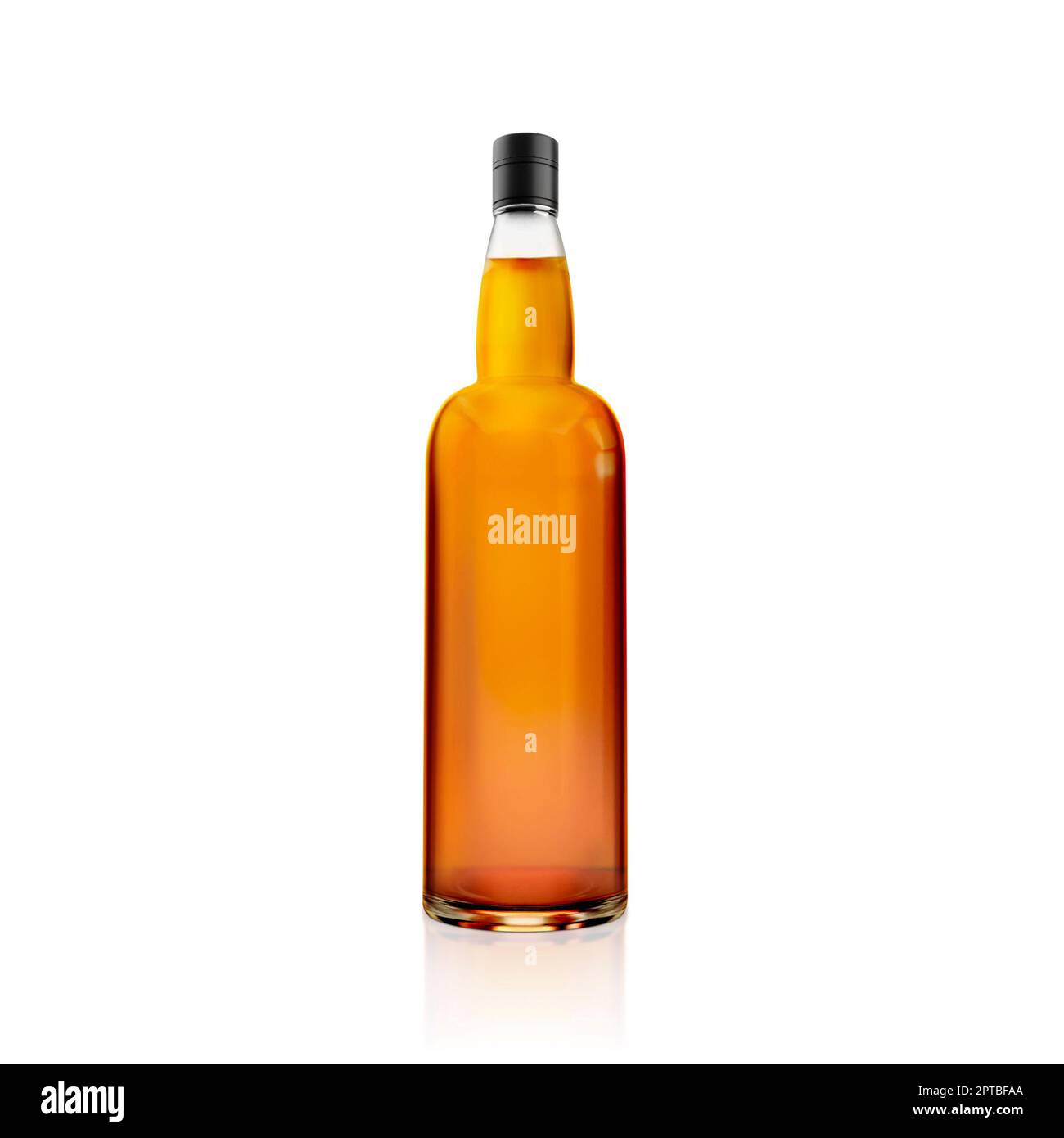 a bottle of alcohol on a white background. 3d render Stock Photo Alamy