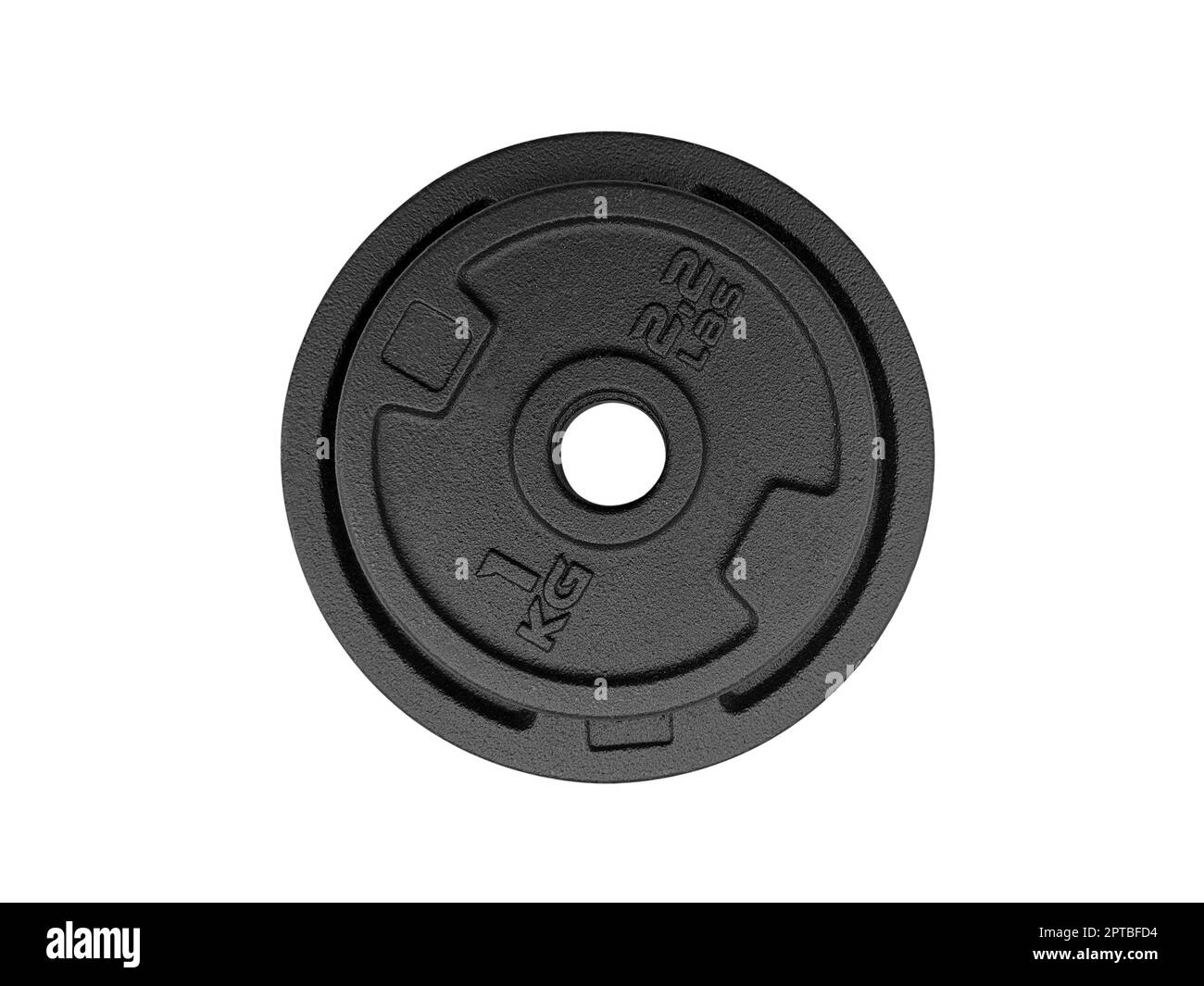 dumbbell discs isolated on white background Stock Photo - Alamy