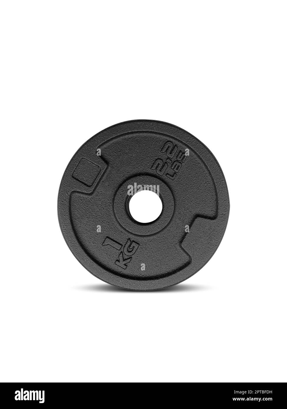 dumbbell discs isolated on white background Stock Photo - Alamy