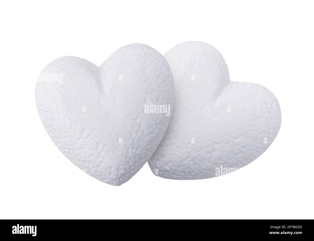 Background With White Styrofoam Hearts On A Red Backdrop Stock Photo -  Download Image Now - iStock