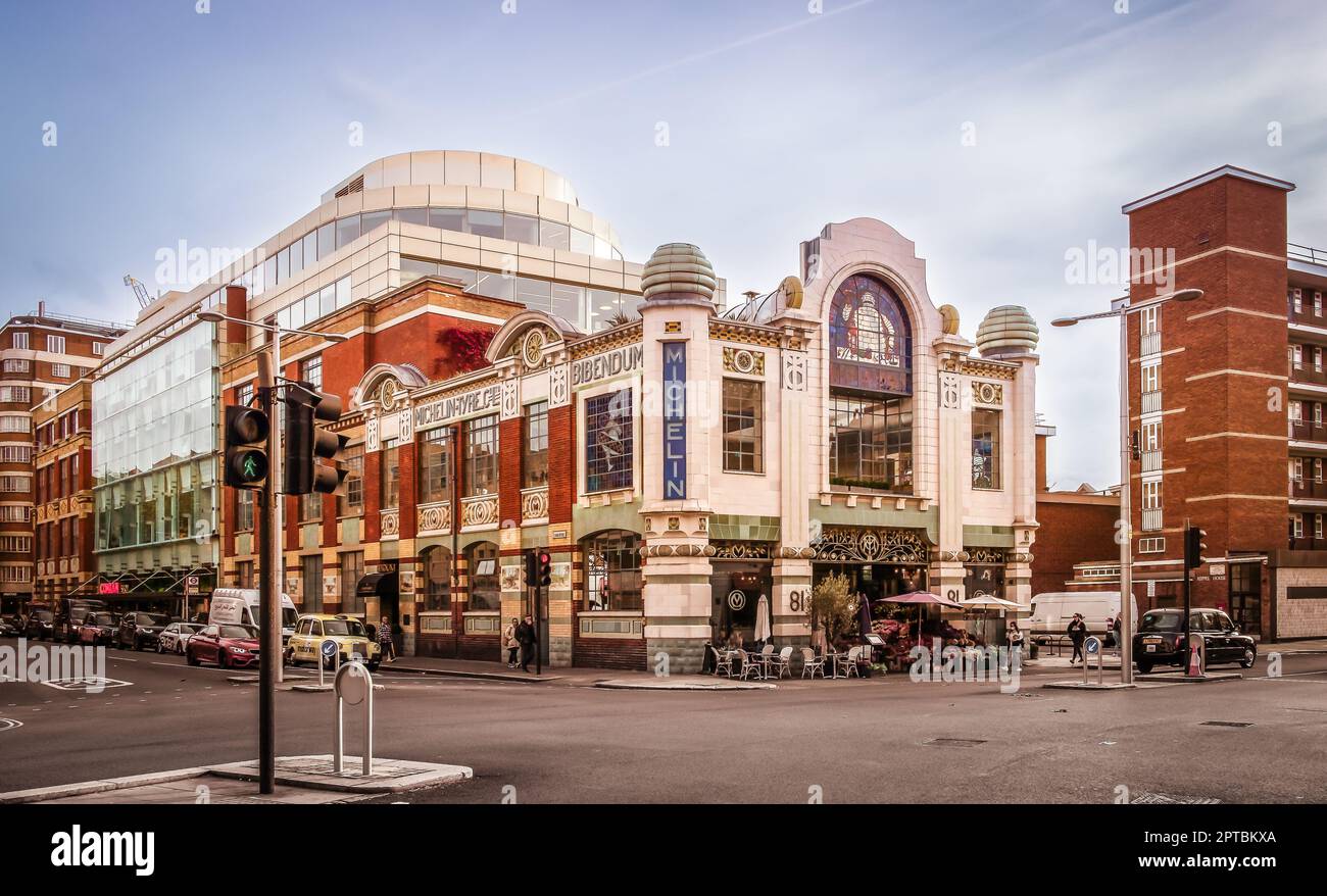 England, United Kingdom, Nov 2022, view of the Michelin House in the Royal Borough of Kensington and Chelsea Stock Photo