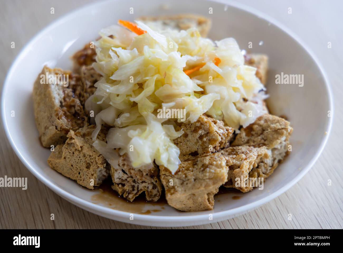 Famous Taiwanese snack of stinky tofu on the table Stock Photo Alamy