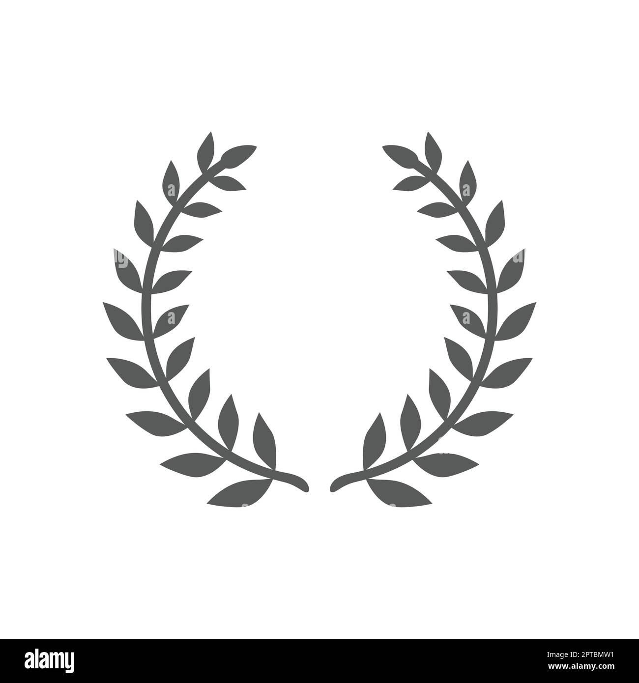 Laurel wreath black vector icon Stock Vector Image & Art - Alamy