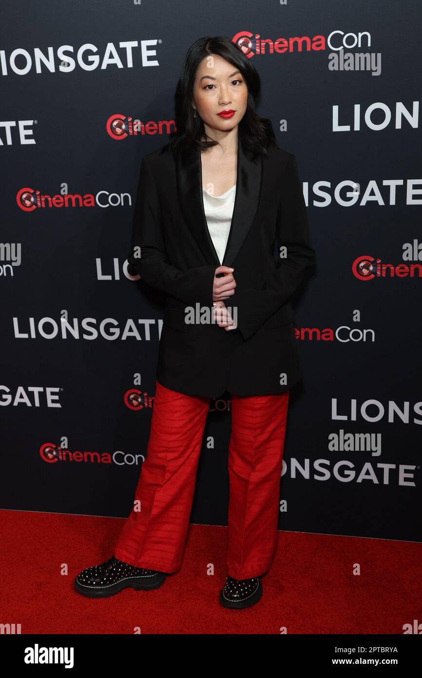 Las Vegas, NV, USA. 27th Apr, 2023. Cherry Chevapravatdumrong (Writer/Producer) at arrivals for Lionsgate's JOY RIDE Premiere at CinemaCon, Caesars Palace, Las Vegas, NV April 27, 2023. Credit: JA/Everett Collection/Alamy Live News Stock Photo