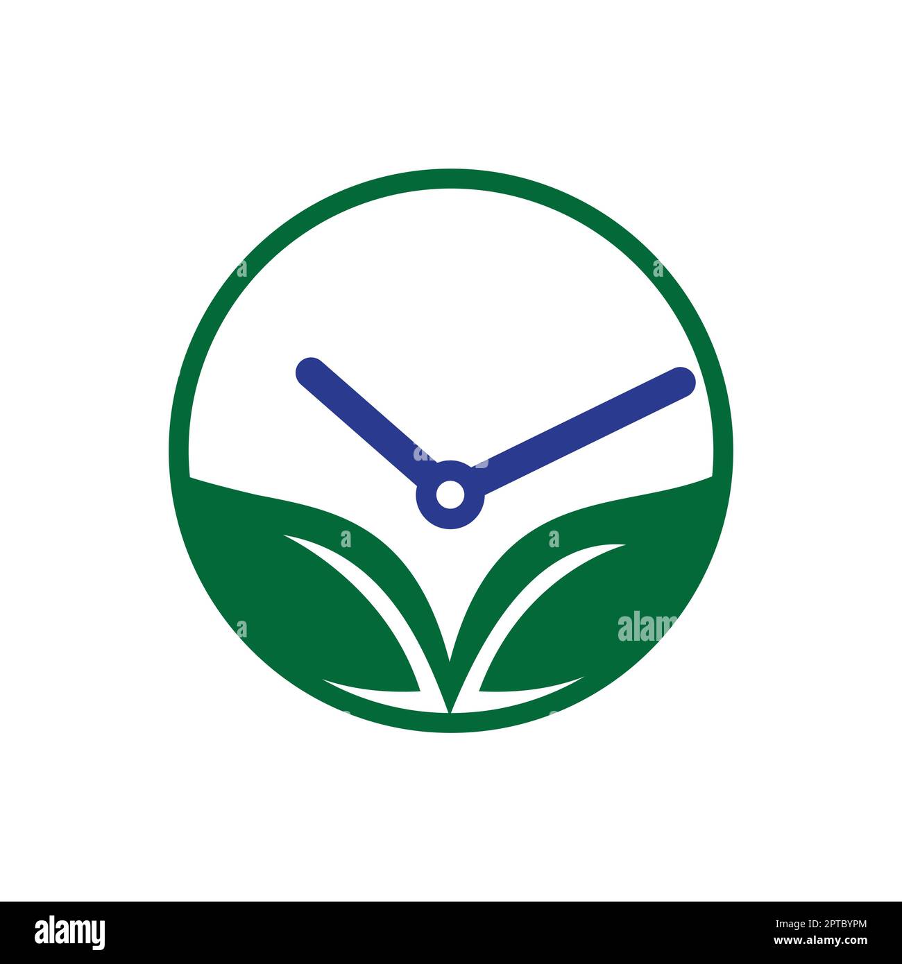Nature time vector logo design template. Energy time and diet time logo
