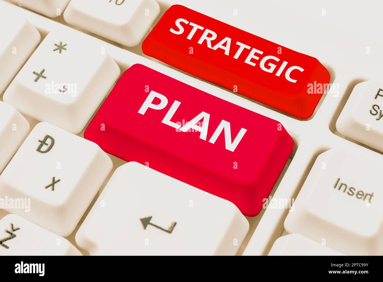 Sign displaying Strategic Plan, Business idea the leadership and ...