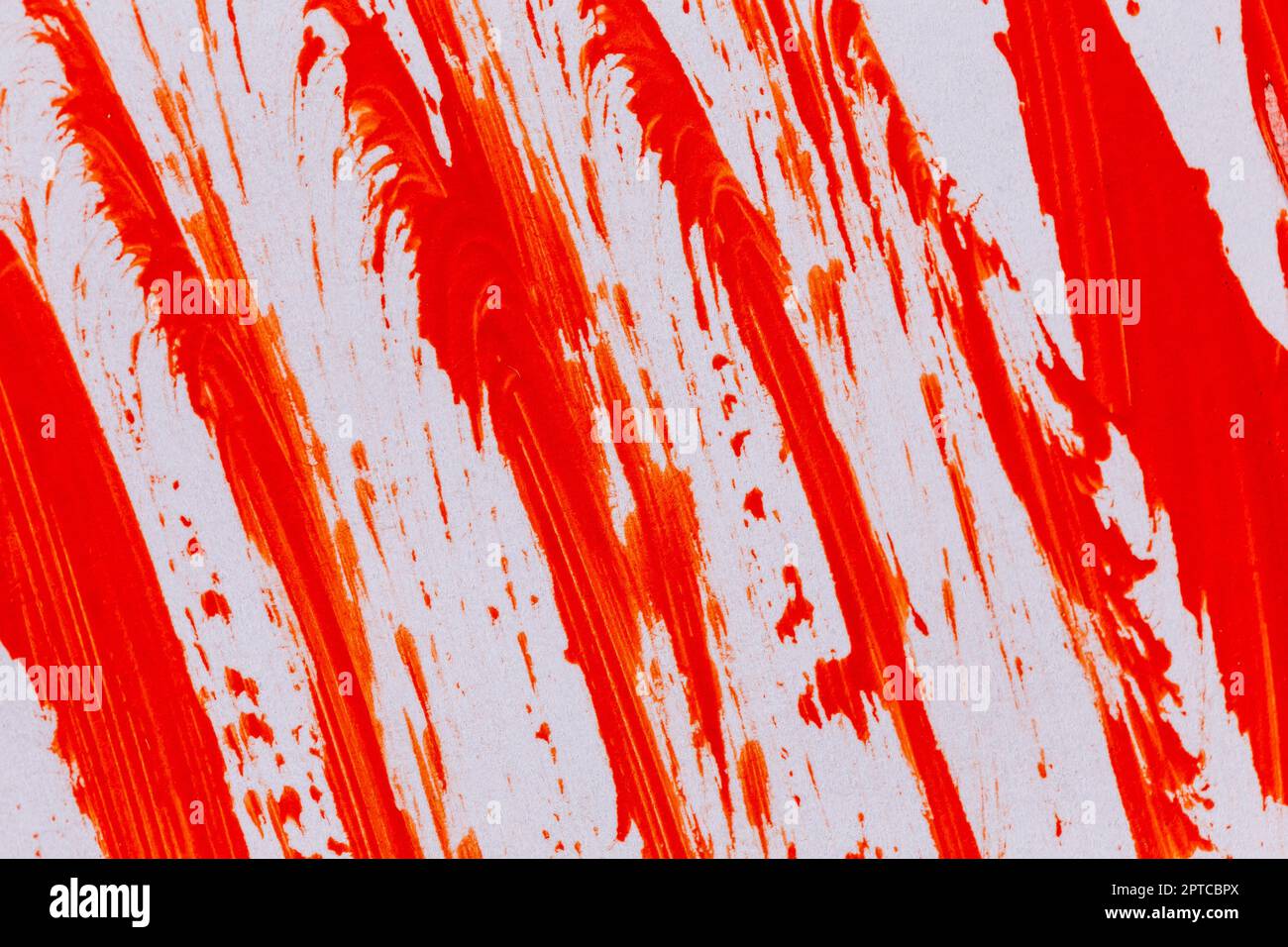 acrylic orange red paint texture background hand made brush on paper