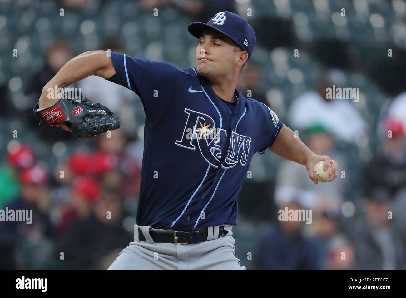 CHICAGO, IL - APRIL 27: Tampa Bay Rays starting pitcher Shane ...