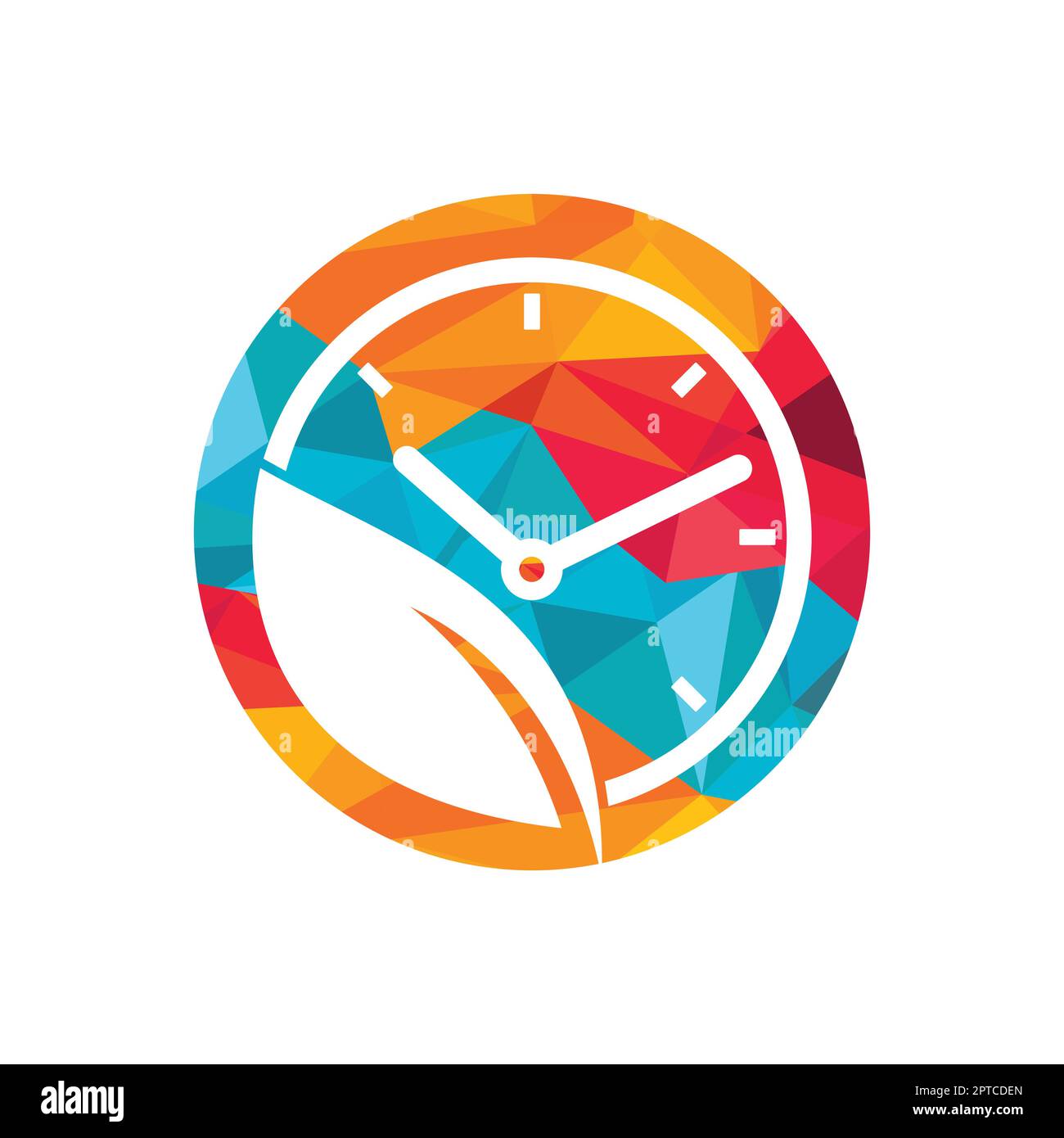 Nature time vector logo design template. Energy time and diet time logo