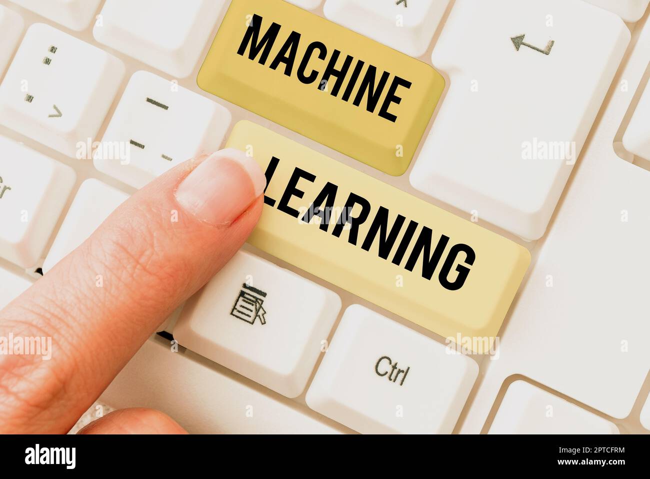 Machine Learning Signs Text sign showing Machine Learning, Conceptual photo the concept that a ...