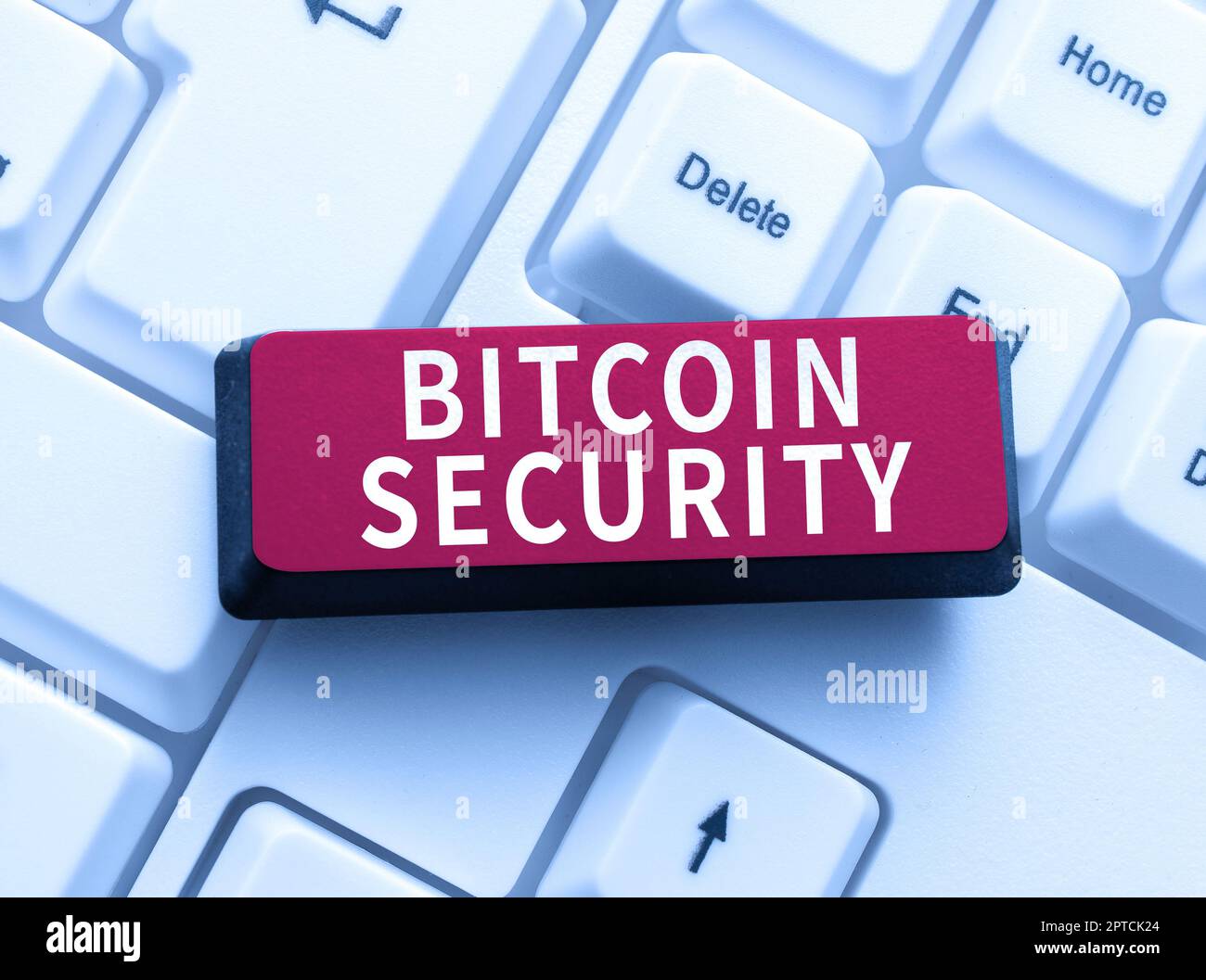 Sign displaying Bitcoin Security, Word Written on process to proactively monitor the brand reputation Typing Program Code Script, Abstract Downloading Stock Photo