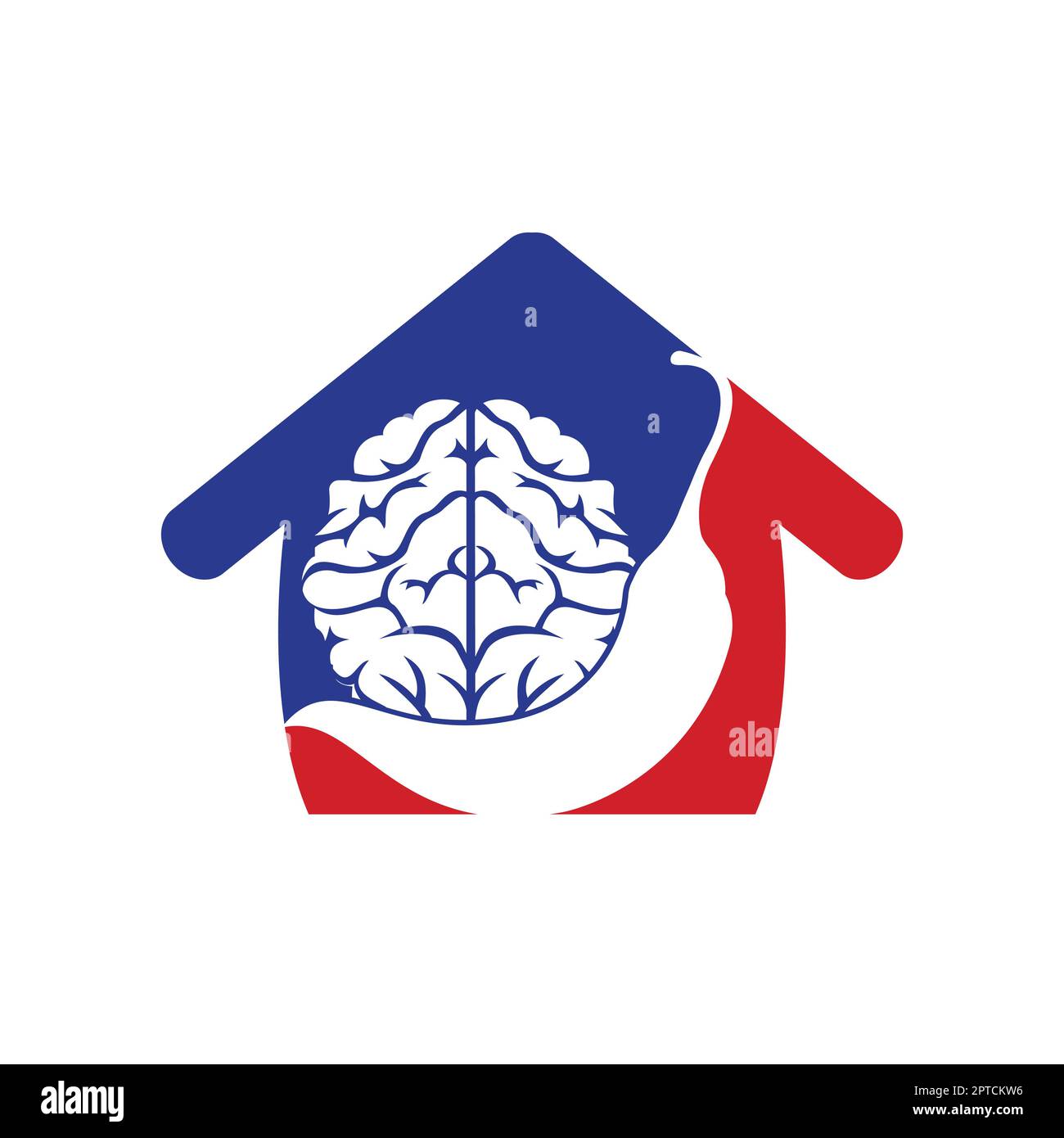 Chili brain vector logo design template. Spicy intelligence logo design concept. Stock Vector