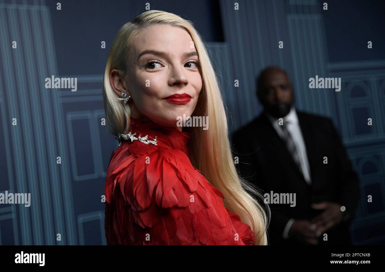 Anya Taylor-Joy attends the Tiffany & Co. Fifth Avenue flagship store grand  re-opening event on Thursday, April 27, 2023, in New York. (Photo by Evan  Agostini/Invision/AP Stock Photo - Alamy