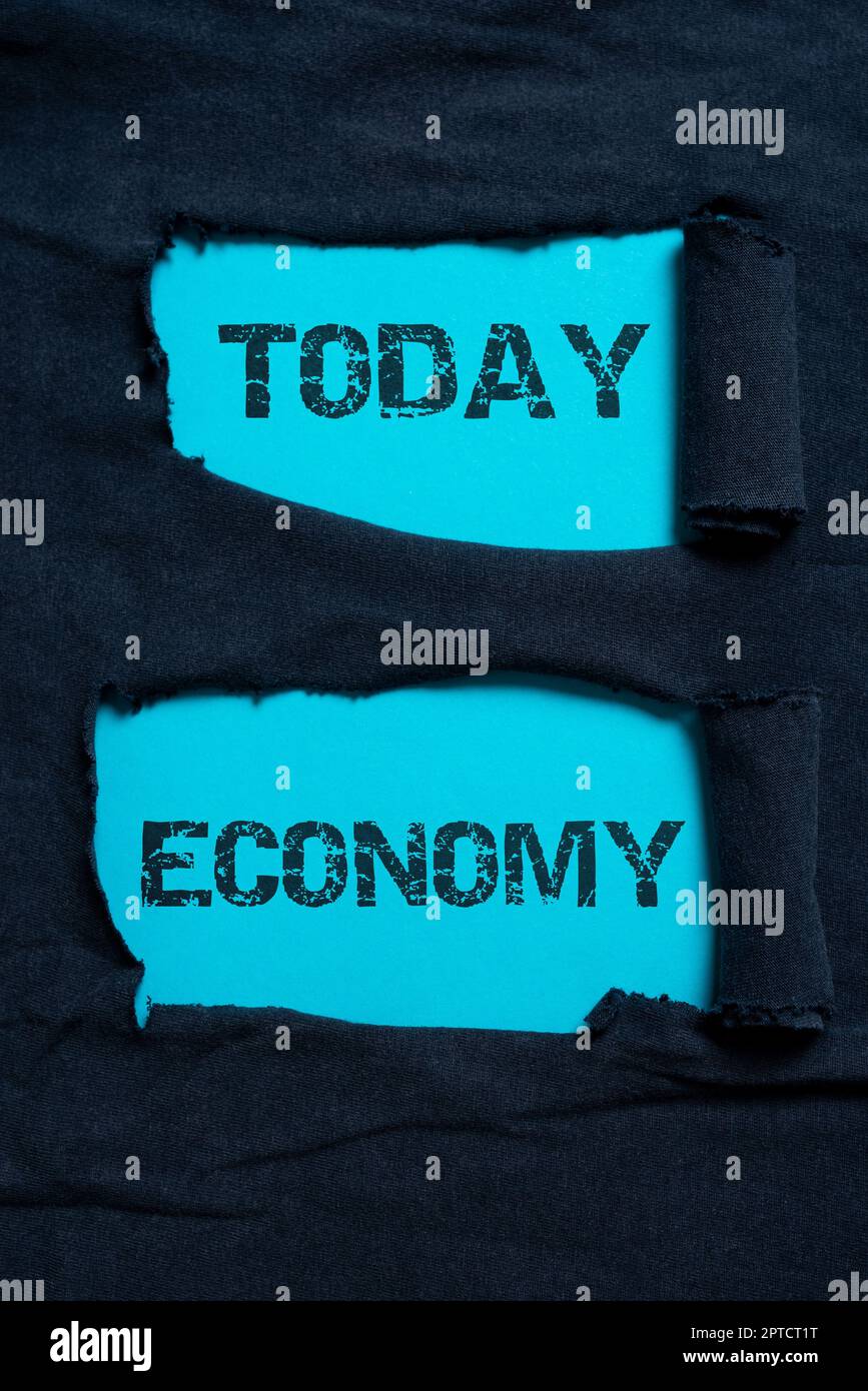 Conceptual caption Economy, Conceptual photo the system of how money is ...