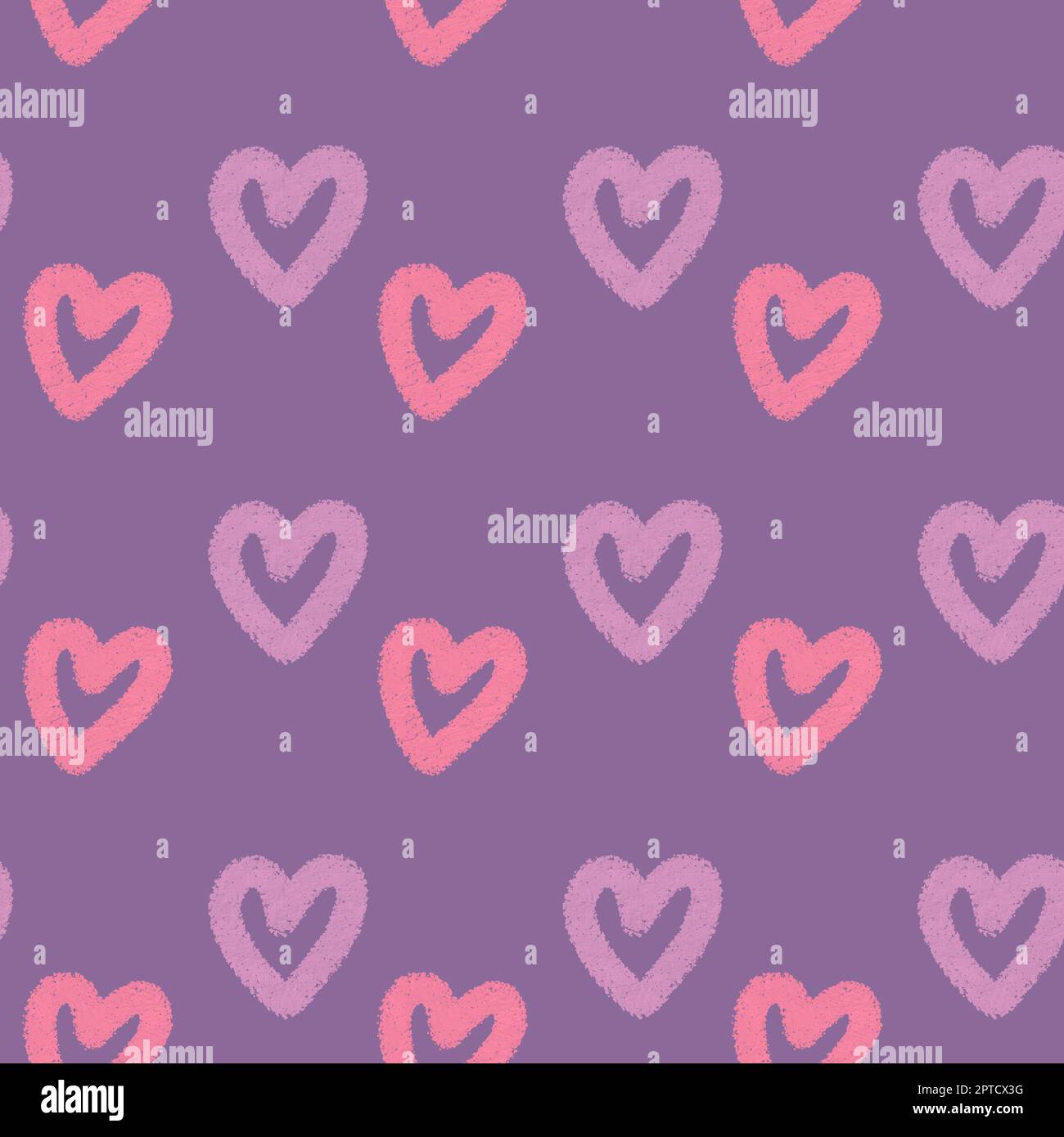 Heart shape seamless pattern doodle abstract background illustration ...