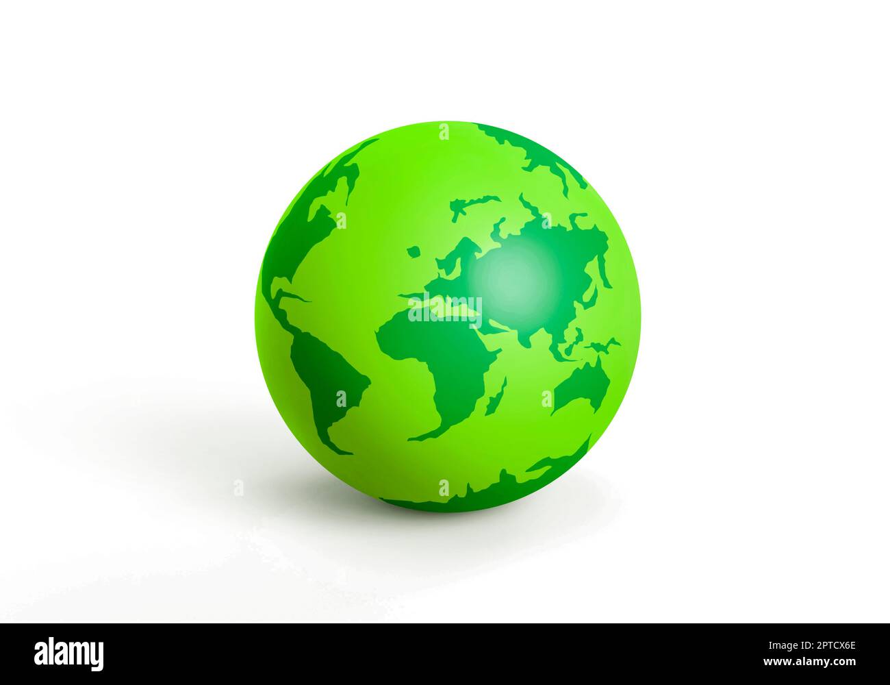 Earth globe icons. 3D render isolated on white background Stock Photo ...