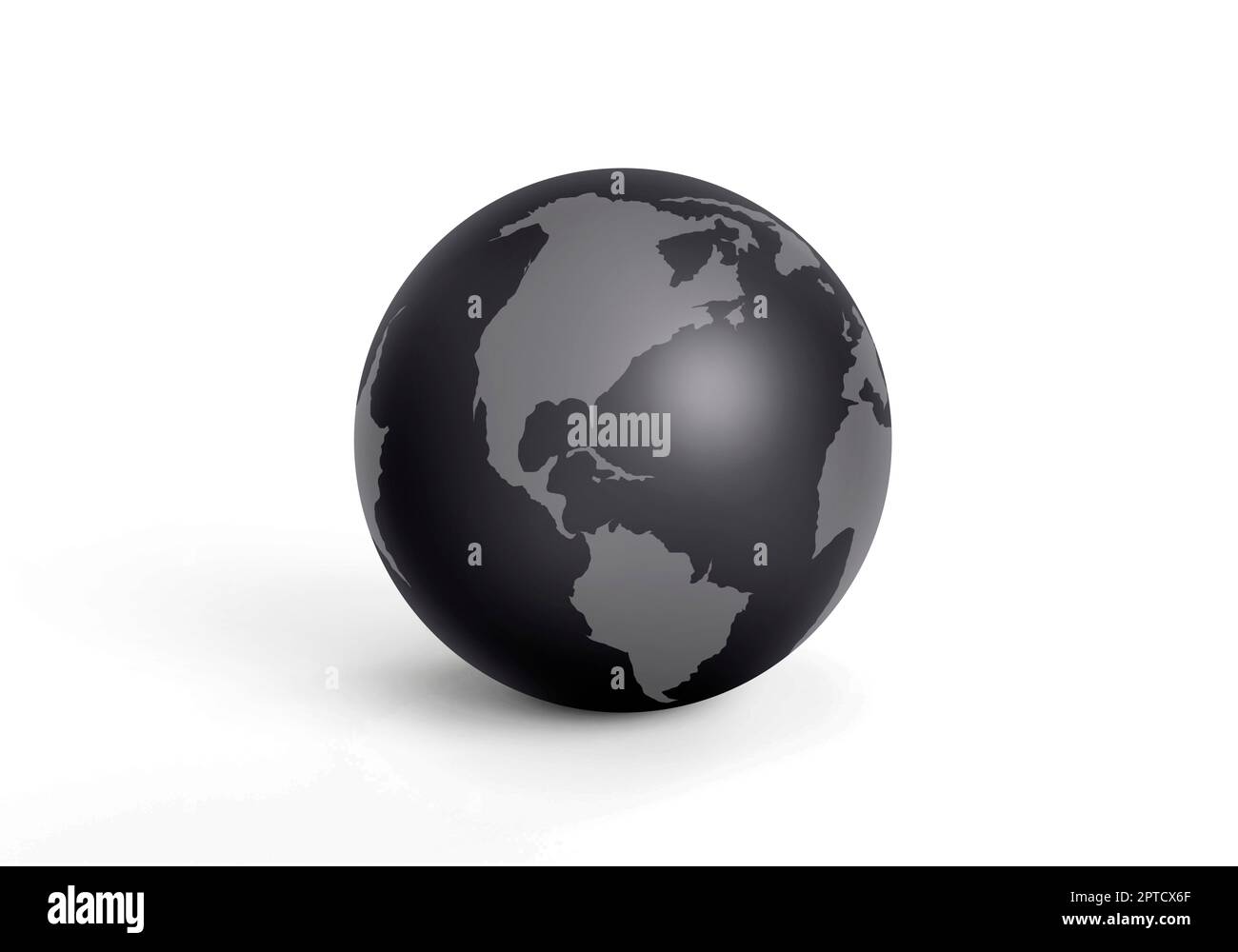 Earth globe icons. 3D render isolated on white background Stock Photo ...