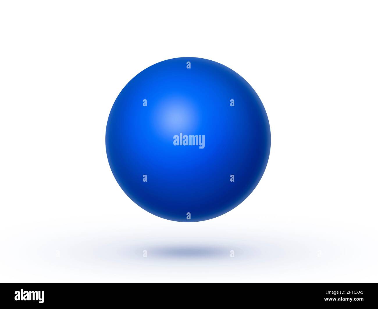 Blue Spheres Isolated on white Background. 3D render Stock Photo Alamy