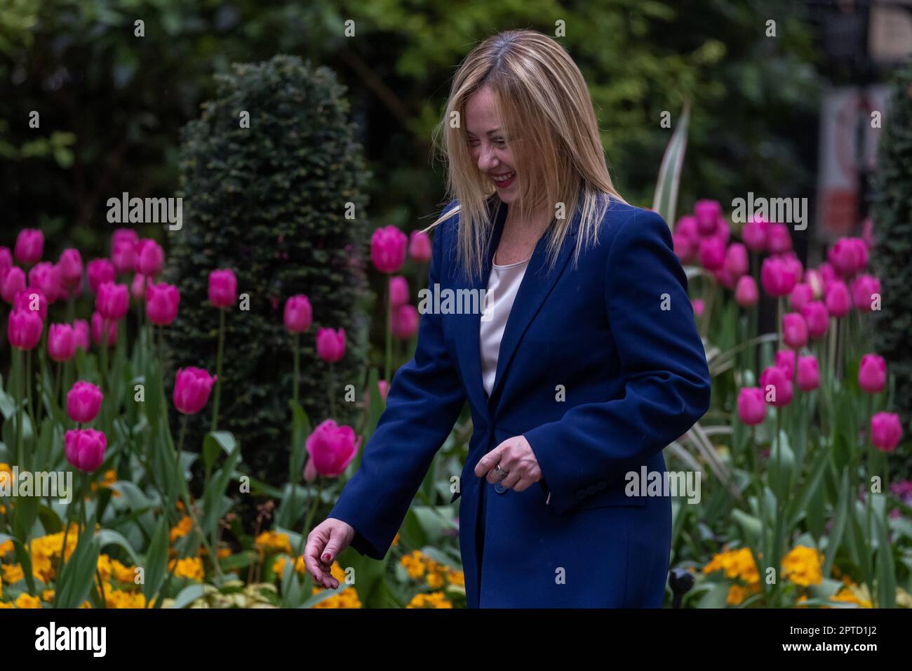 London, UK. 27th April, 2023. Meloni, Prime Minister of Italy