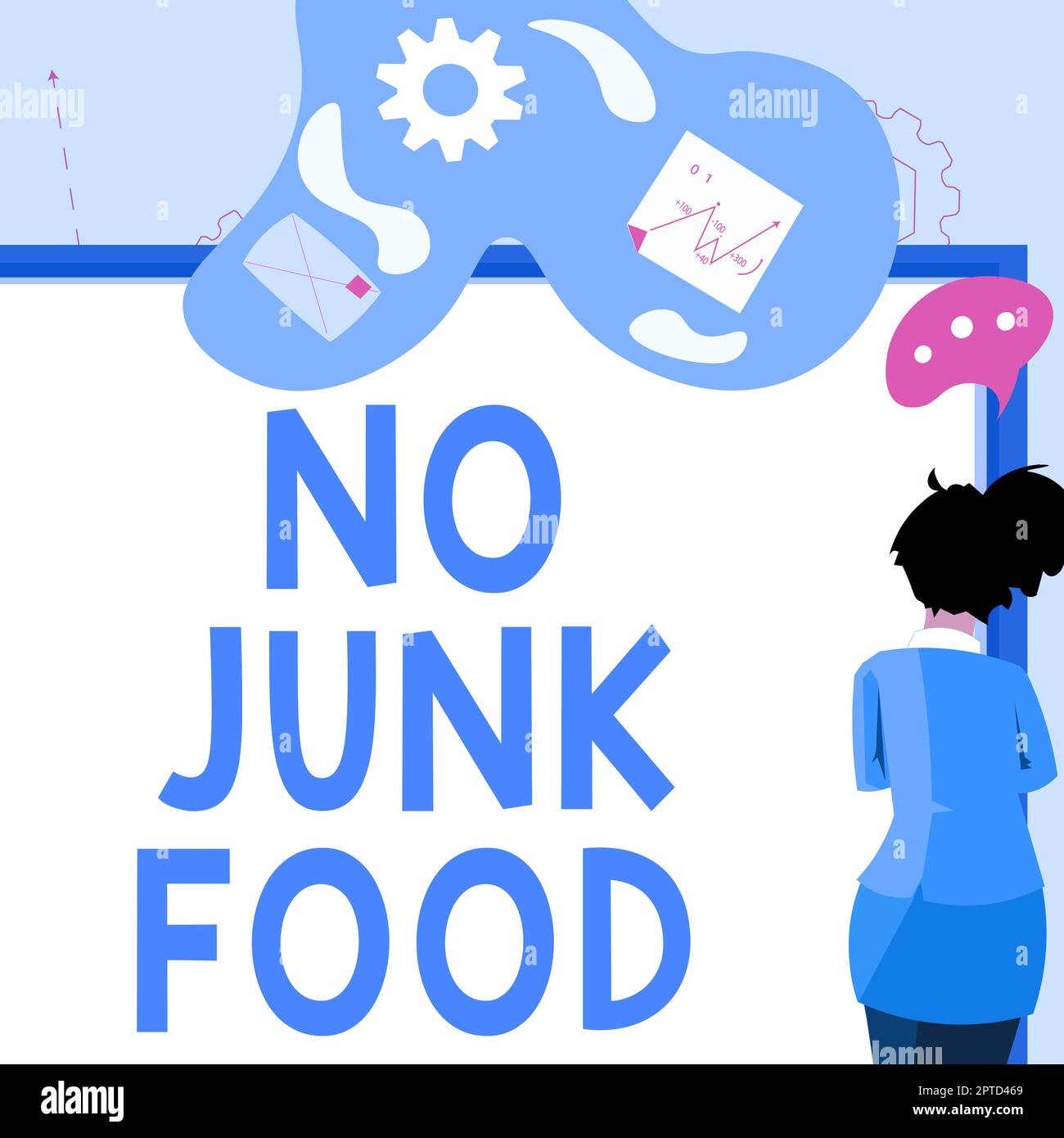 Inspiration showing sign No Junk Food, Business showcase Stop eating