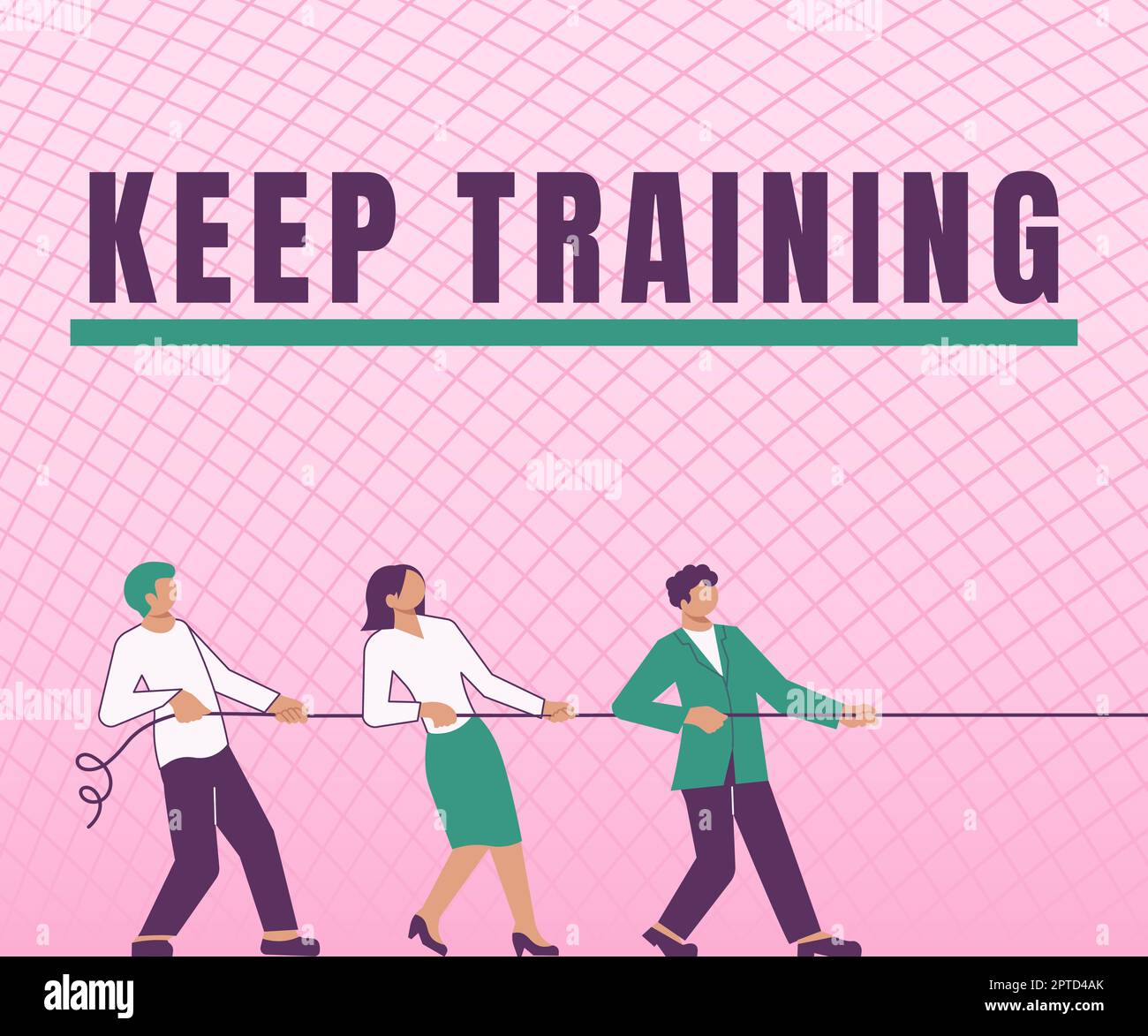 Hand writing sign Keep Training, Business idea Grounding Drilling ...