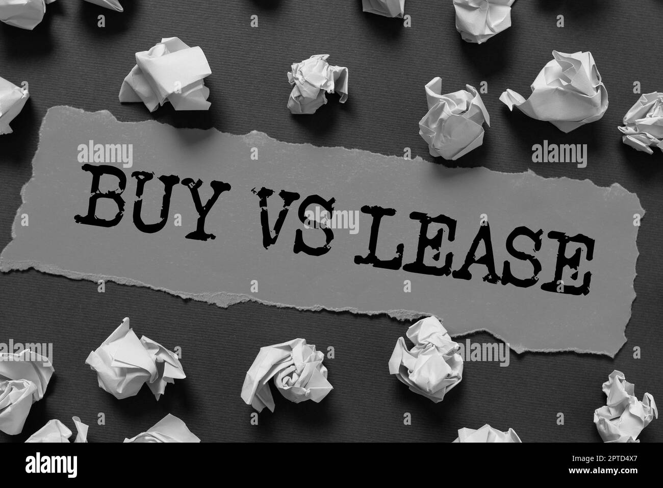 Lease vs buy Black and White Stock Photos & Images Alamy