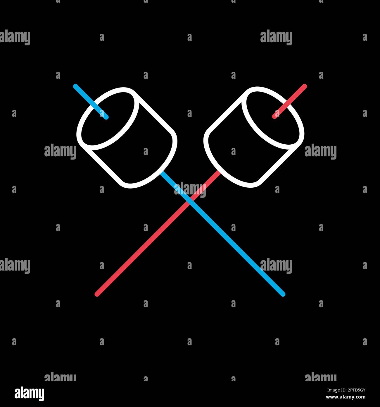 Eating marshmallow Stock Vector Images Alamy