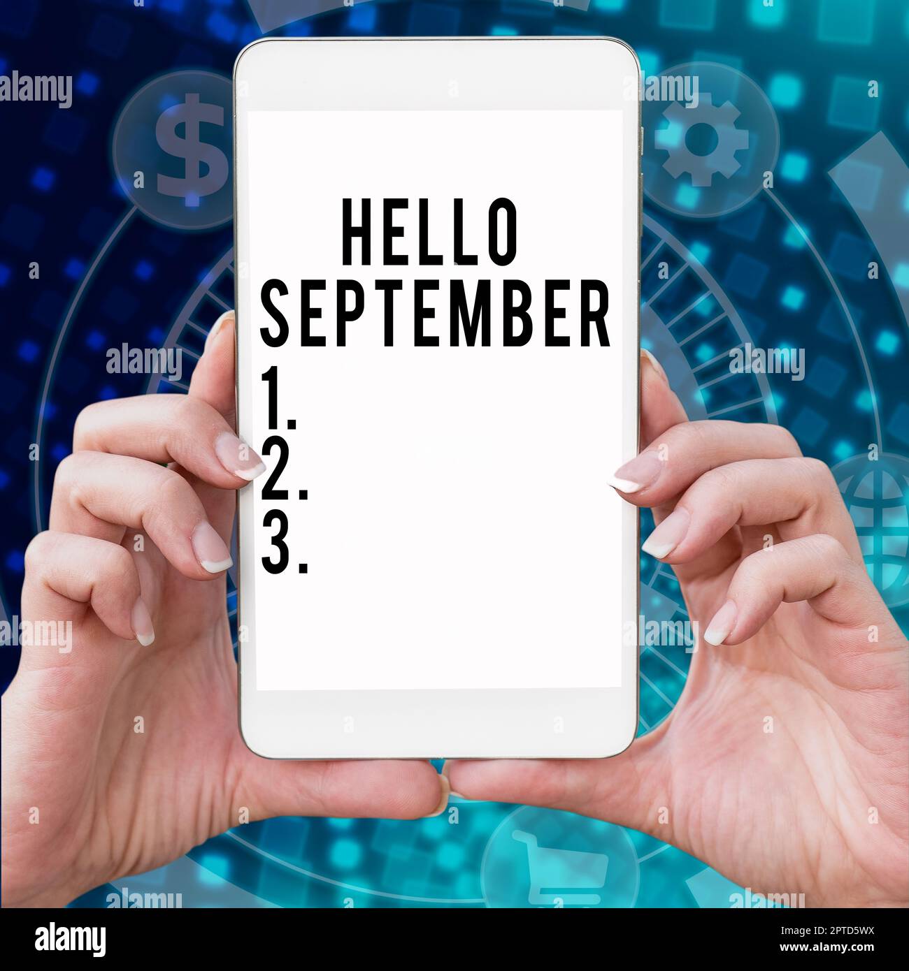 Text sign showing Hello September, Internet Concept greeting used in ...