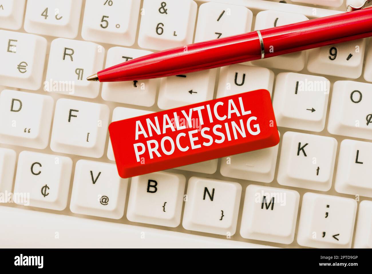 Text caption presenting Analytical Processing, Concept meaning easily View Write Reports Data Mining and Discovery Stock Photo